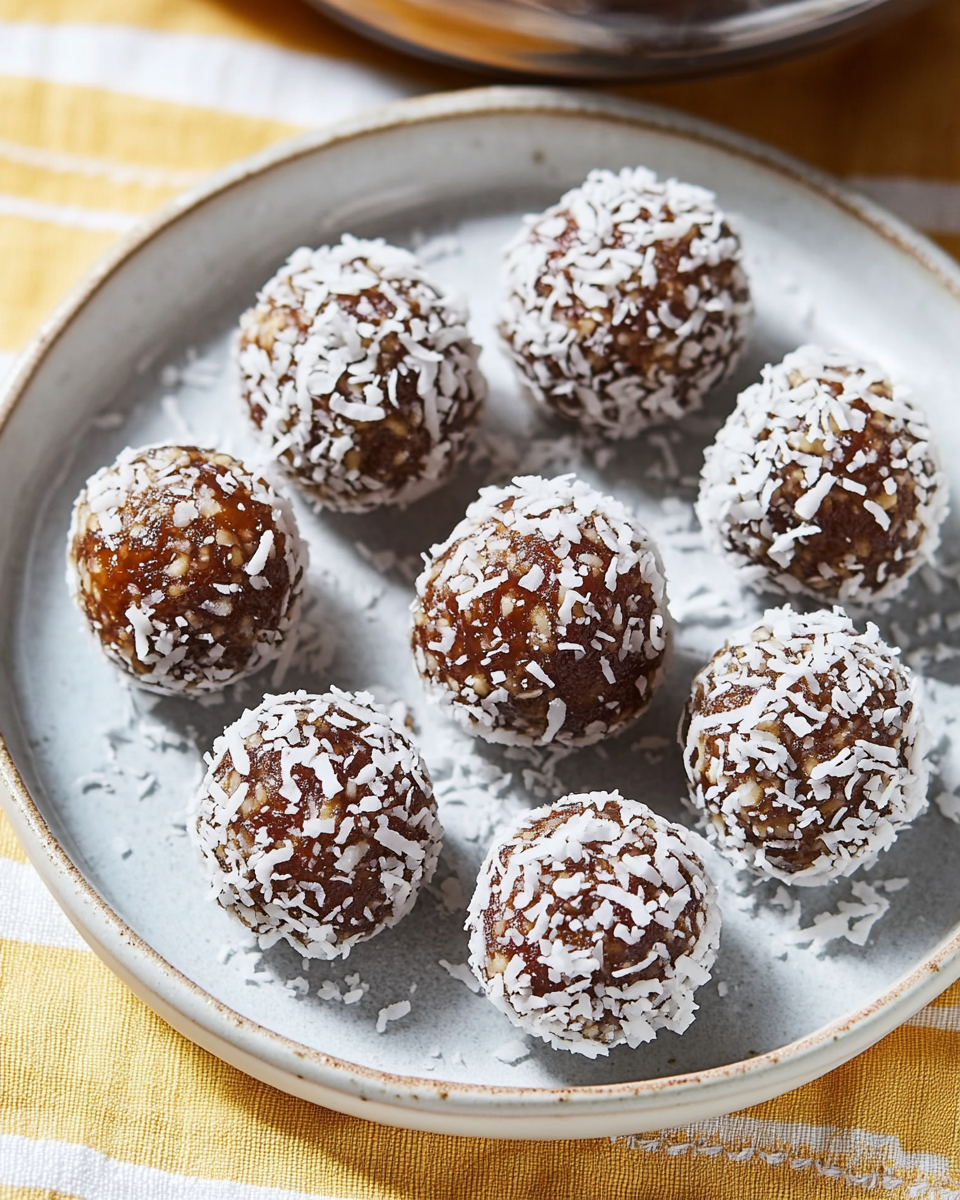 Coconut Date Balls