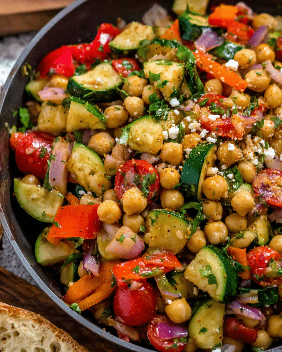 Mediterranean Veggie Skillet