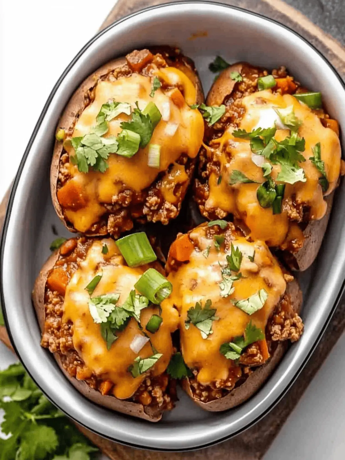 Turkey Chili Smothered Sweet Potatoes for Cozy Comfort Food 2 Turkey Chili Smothered Sweet Potatoes