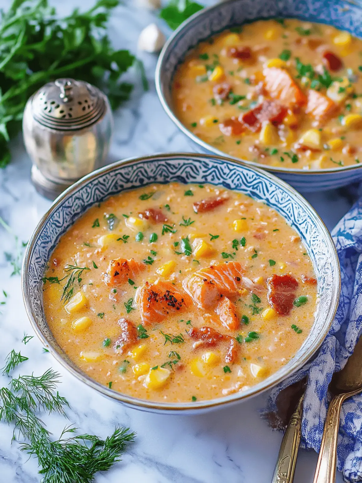 Creamy Smoked Salmon Chowder with Bacon & Corn for Cozy Nights 3 Creamy Smoked Salmon Chowder with Bacon & Corn