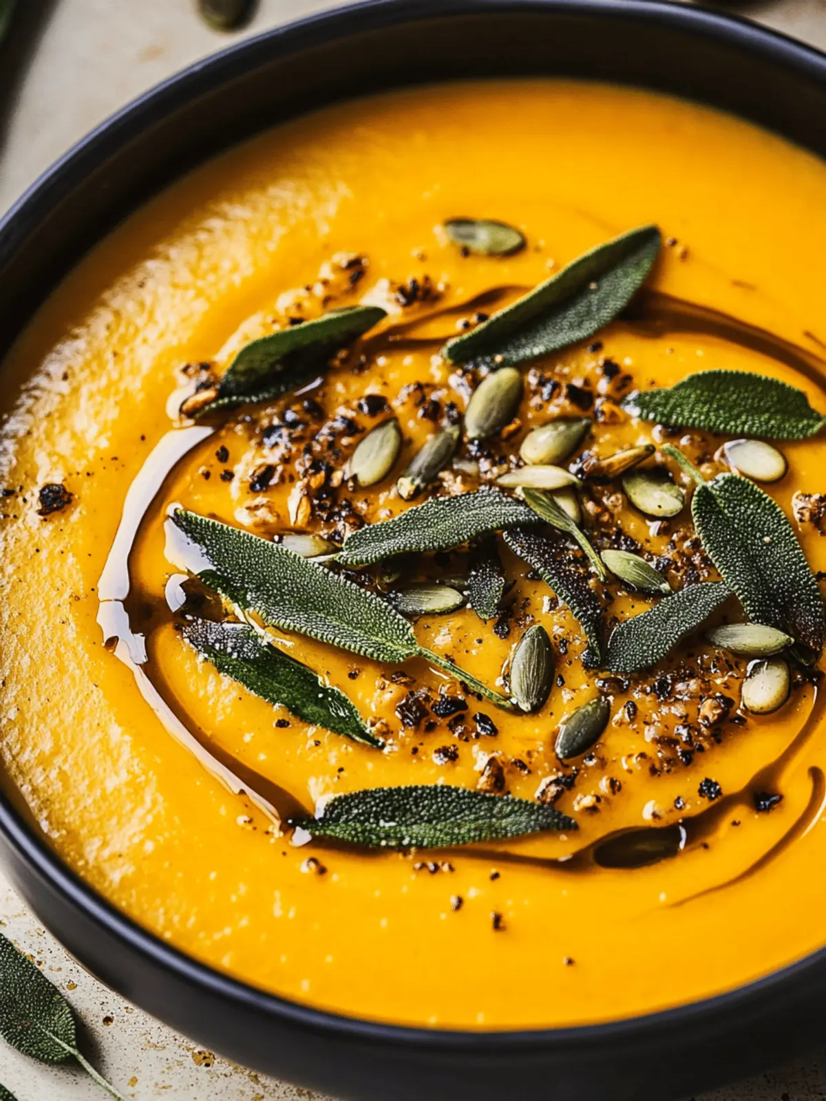 Warm Up with Roasted Pumpkin Soup with Sizzled Sage Magic 4 Roasted Pumpkin Soup with Sizzled Sage