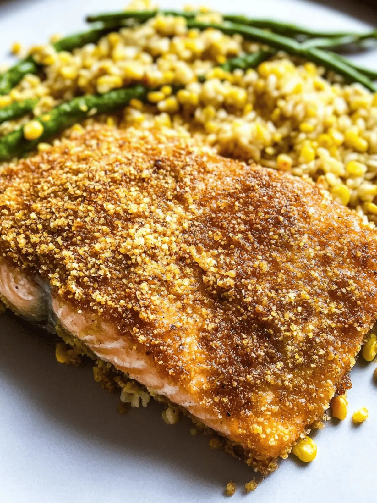 Crispy Cornmeal Crusted Salmon: A Quick Healthy Delight 3 Cornmeal Crusted Salmon
