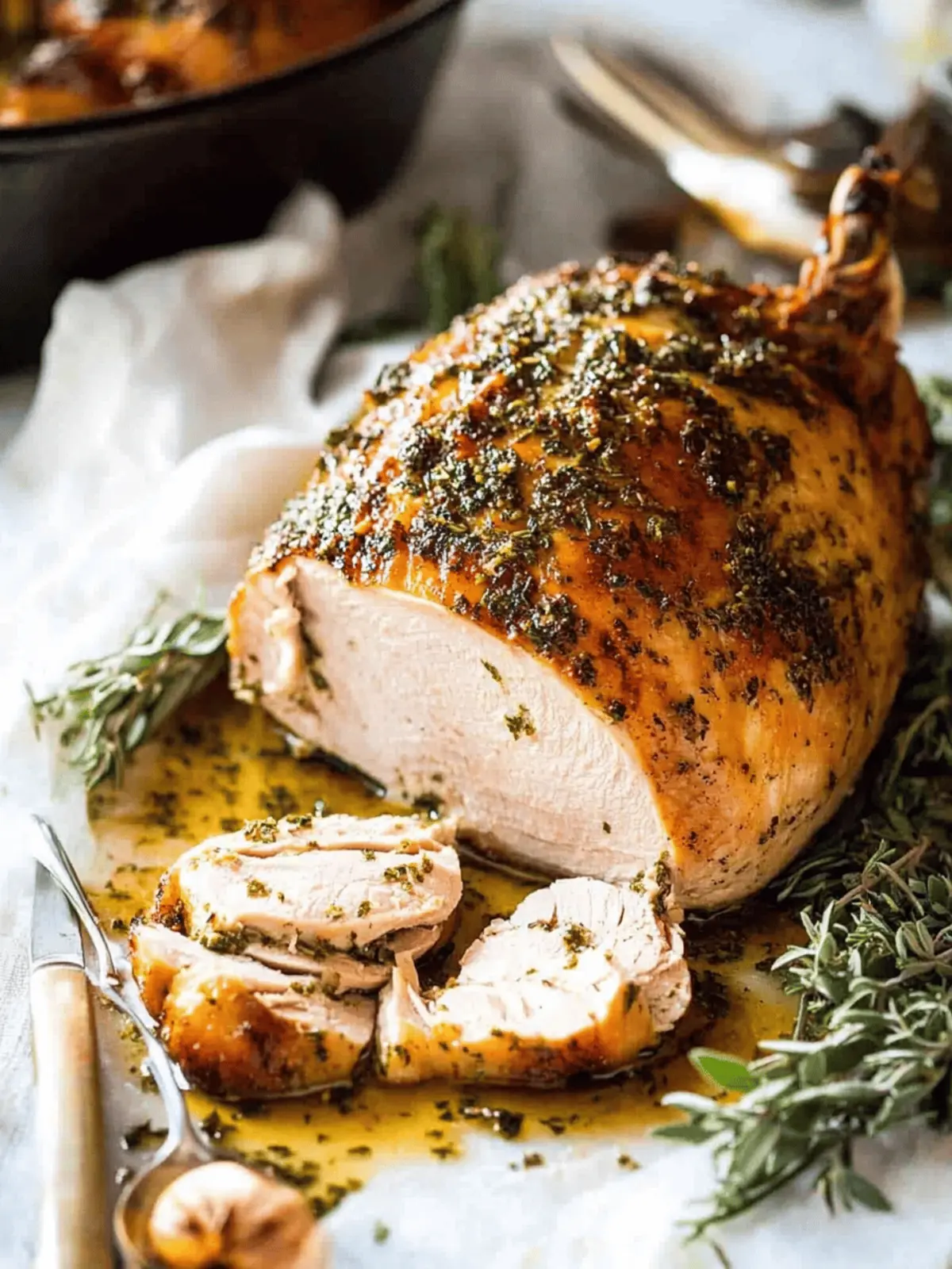 Roast Turkey Breast with Garlic Herb Butter for Juicy Perfection 4 Roast Turkey Breast with Garlic Herb Butter