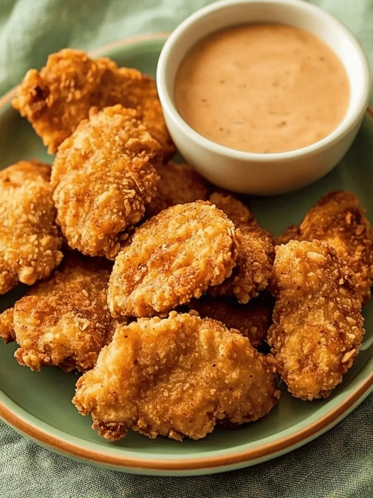 Homemade Fried Turkey Nuggets with Zesty Comeback Sauce 5 Fried Turkey Nuggets