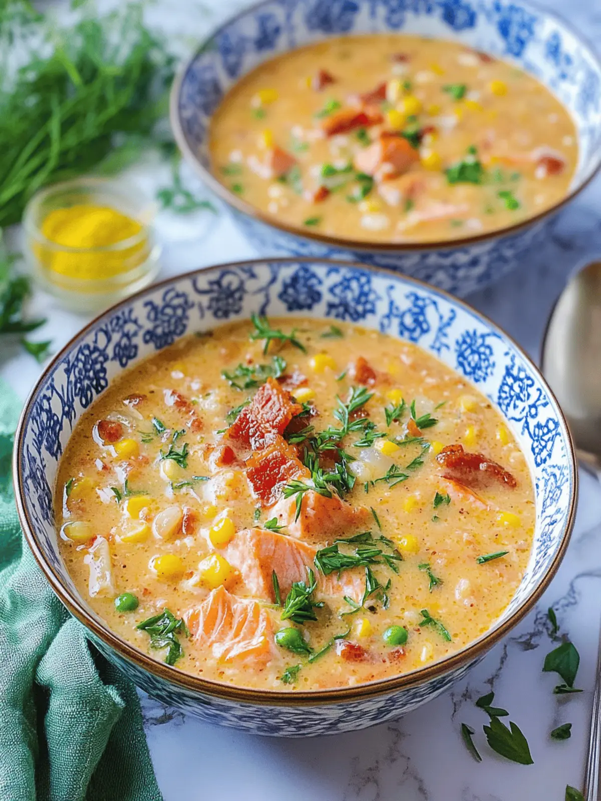 Creamy Smoked Salmon Chowder with Bacon & Corn for Cozy Nights 5 Creamy Smoked Salmon Chowder with Bacon & Corn