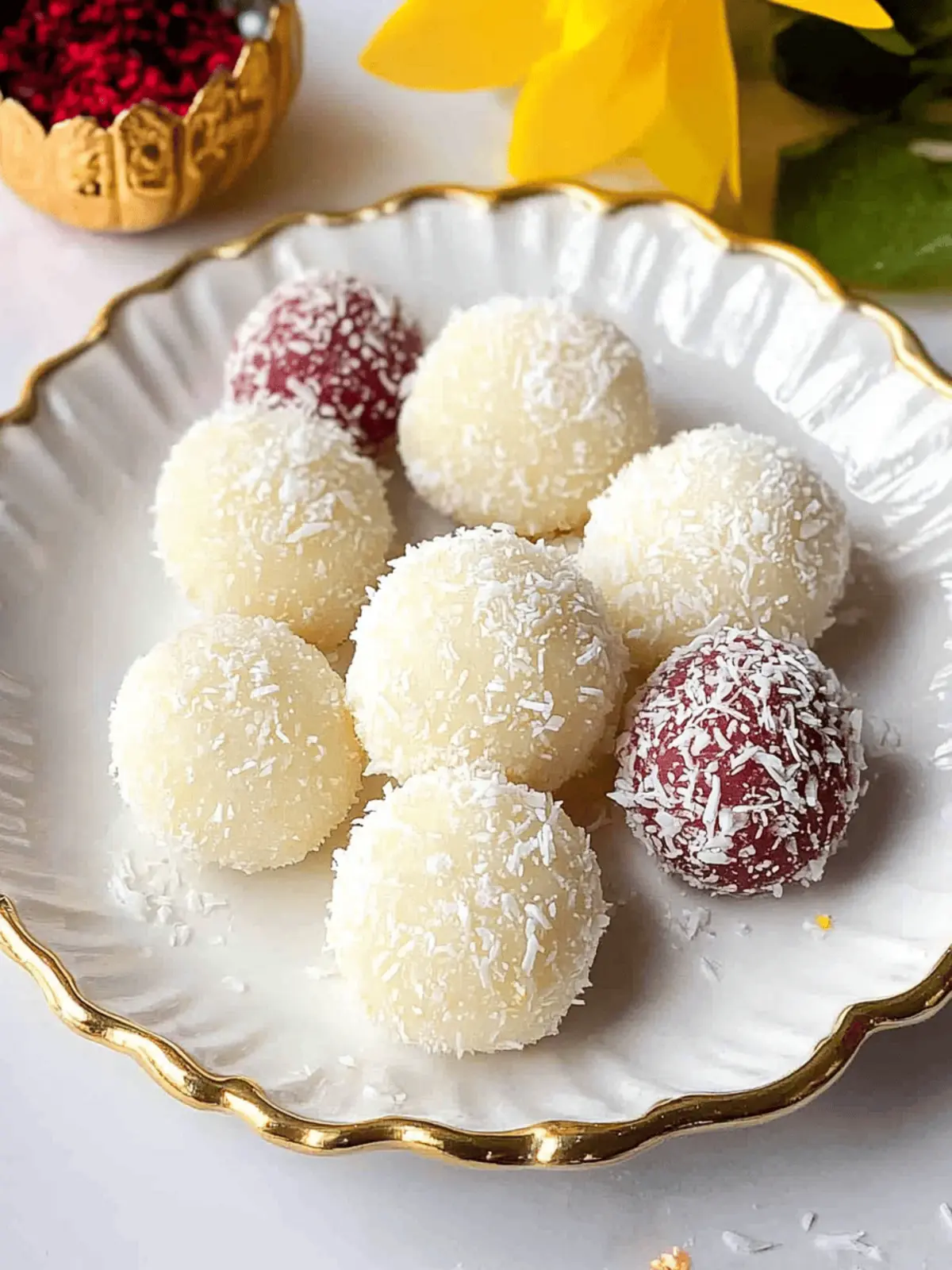 Delicious Coconut Ladoo: Easy Sweet Treat for Every Festivity 2 Coconut Ladoo