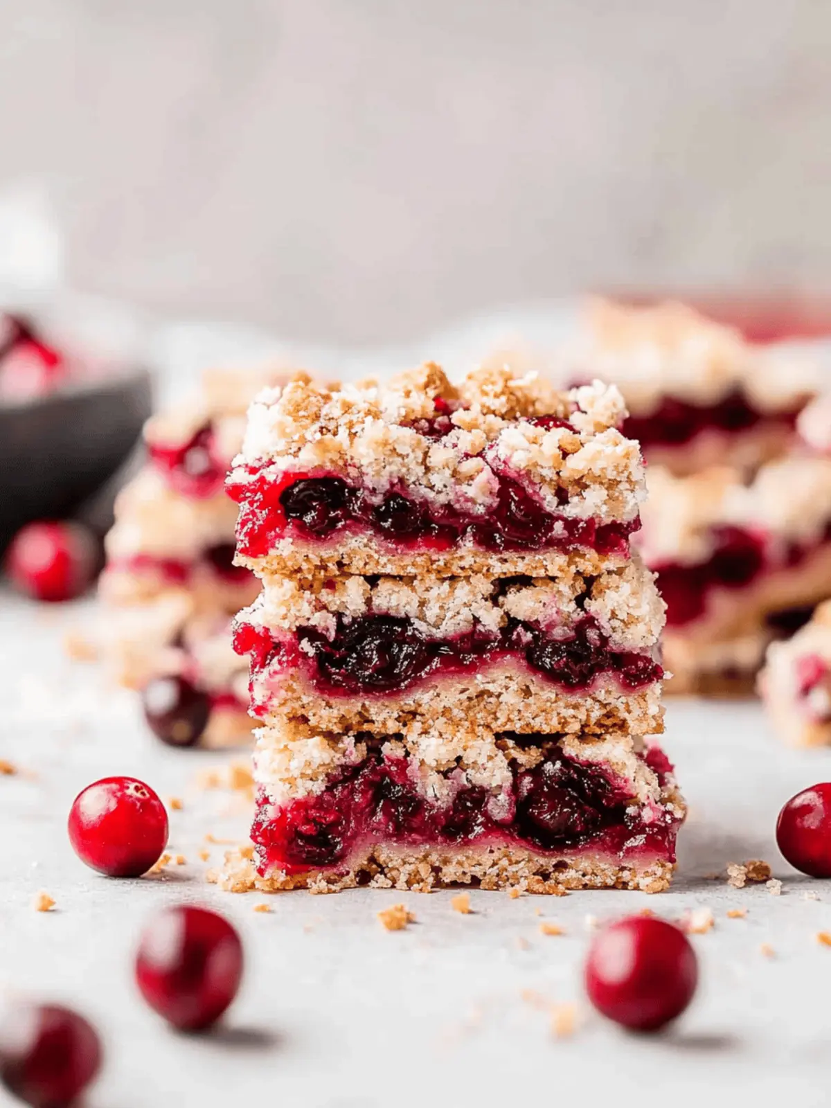 Delicious Cranberry Crumble Bars Perfect for Winter Gatherings 5 Cranberry Crumble Bars