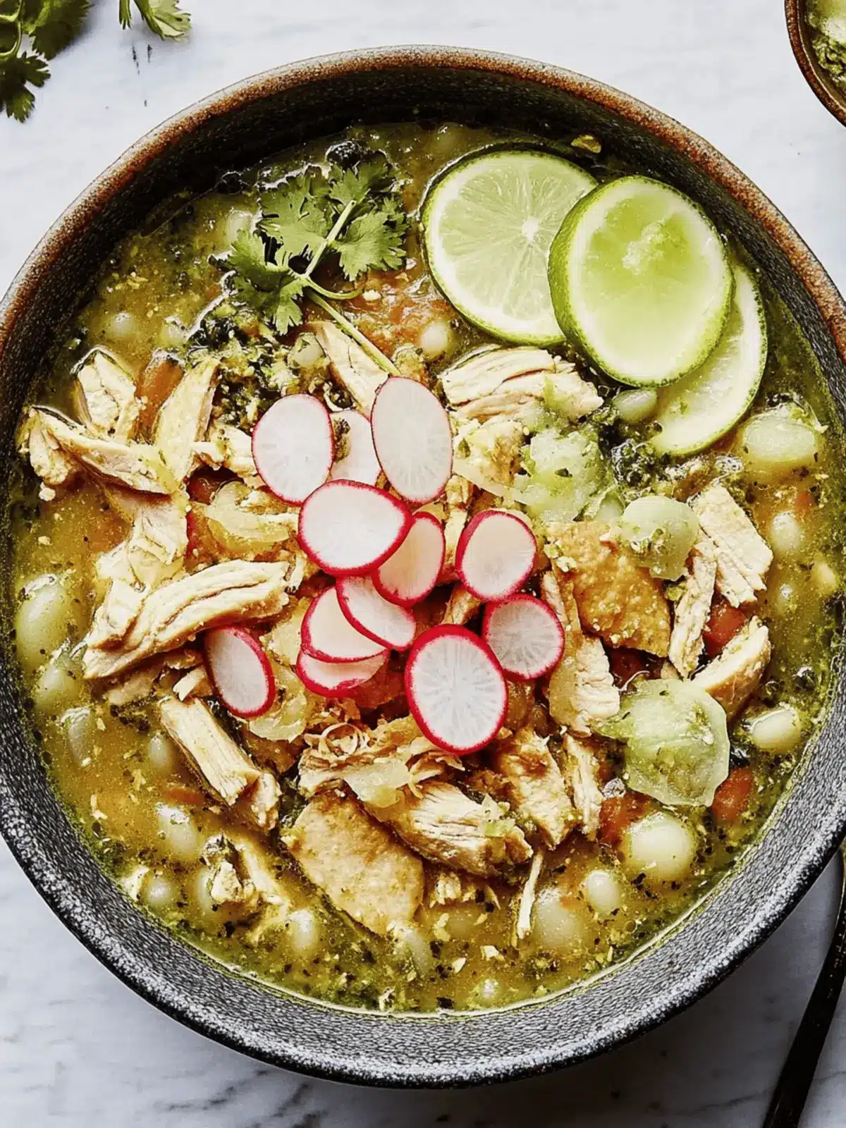 Savory Turkey Pozole Verde: Transform Your Leftovers Delightfully 3 Turkey Pozole Verde