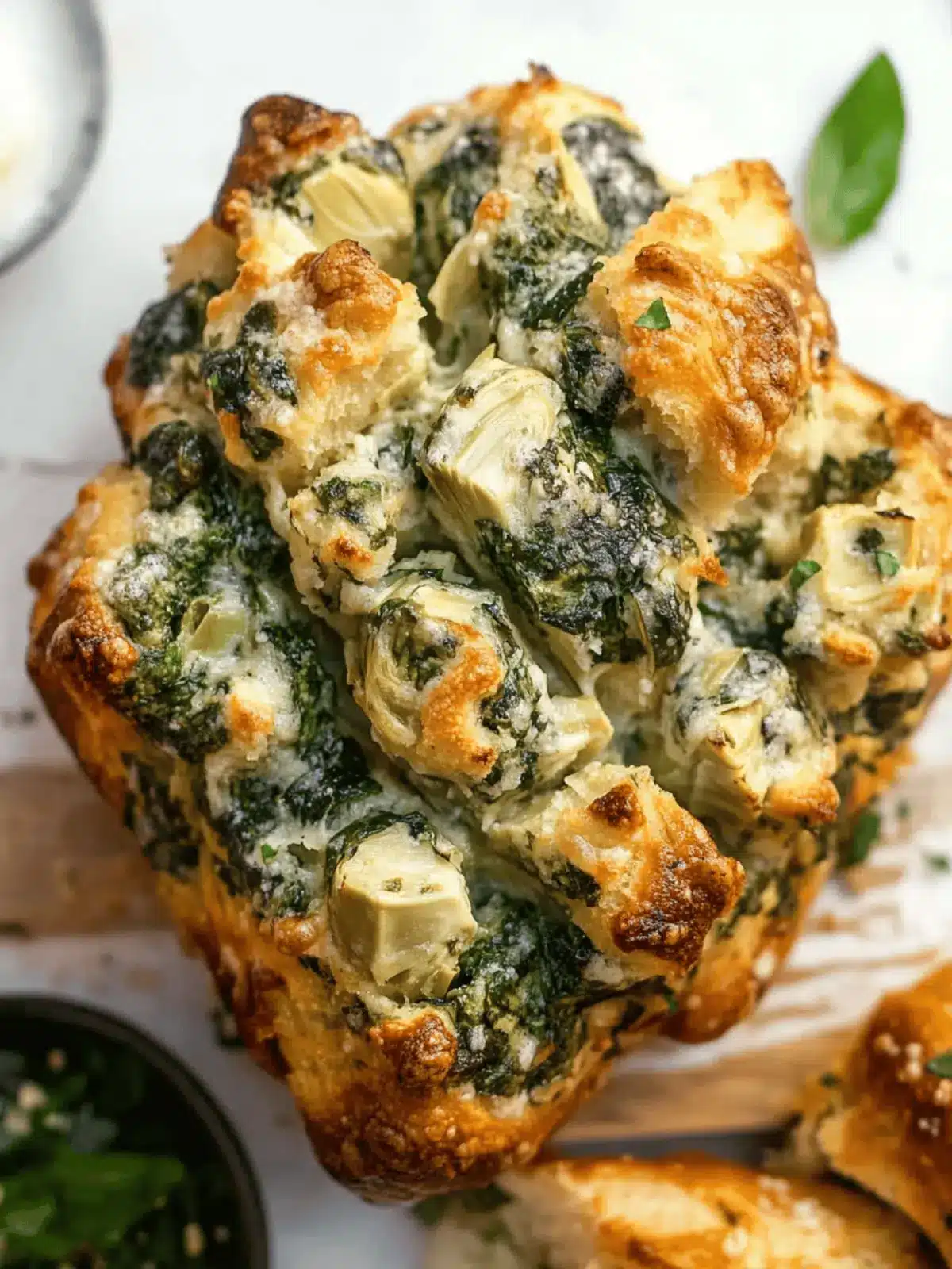 Irresistible Spinach Artichoke Pull-Apart Bread Recipe 5 Spinach Artichoke Pull-Apart Bread