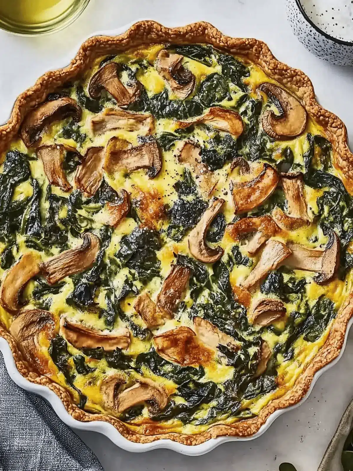 Mouthwatering Spinach & Mushroom Quiche That Wows Every Time 5 Spinach & Mushroom Quiche