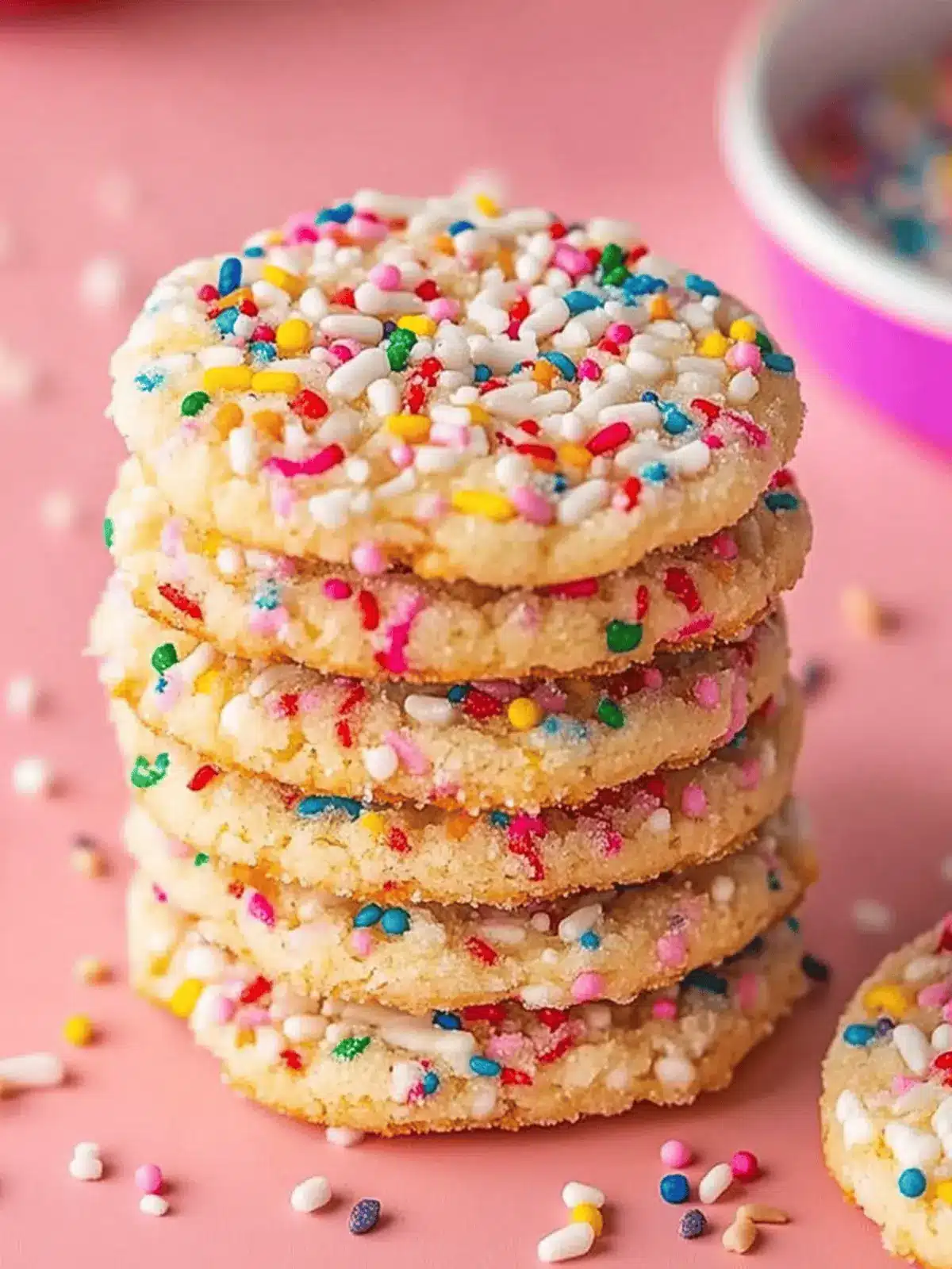 Delicious Sprinkle Sugar Cookies You Can Bake in 20 Minutes 3 Sprinkle Sugar Cookies