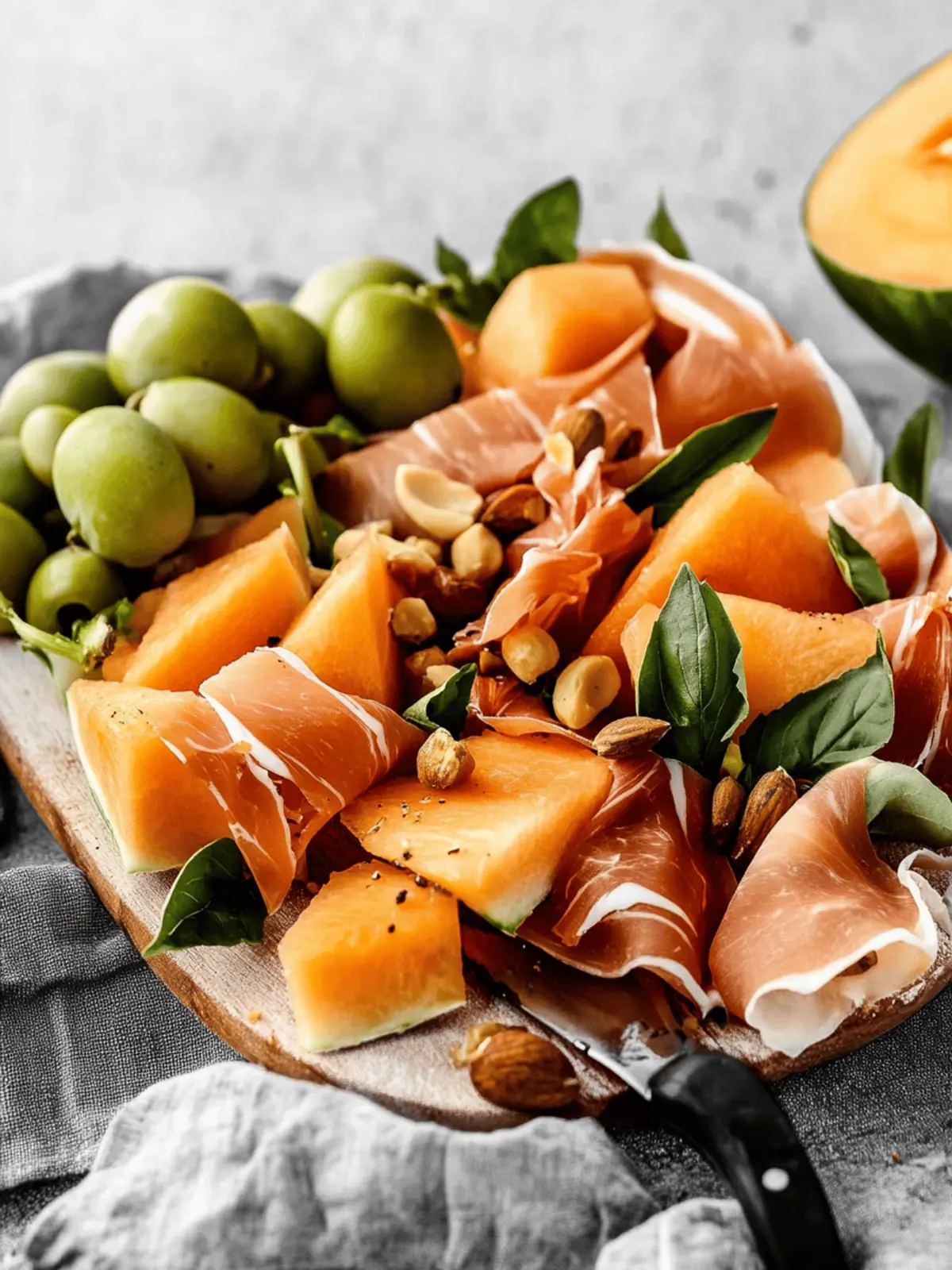 Delicious Prosciutto Wrapped Cantaloupe for Effortless Entertaining 3 Prosciutto Wrapped Cantaloupe