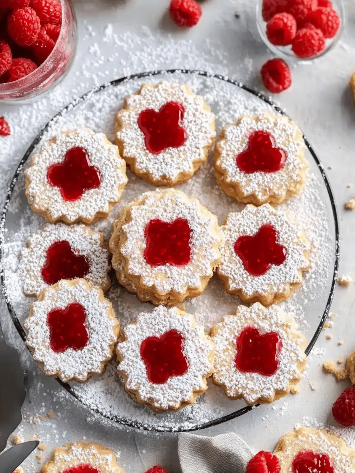 Melt-in-Your-Mouth Raspberry Linzer Cookies You'll Love 5 Raspberry Linzer Cookies