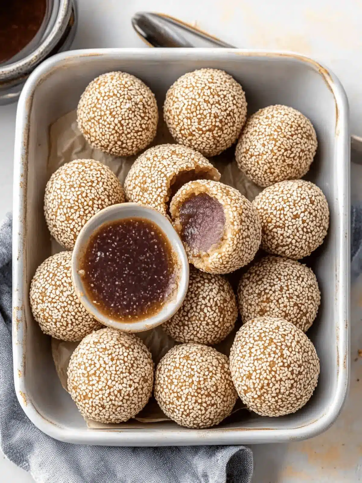 Irresistible Red Bean Sesame Balls for a Sweet Treat Adventure 3 Red Bean Sesame Balls
