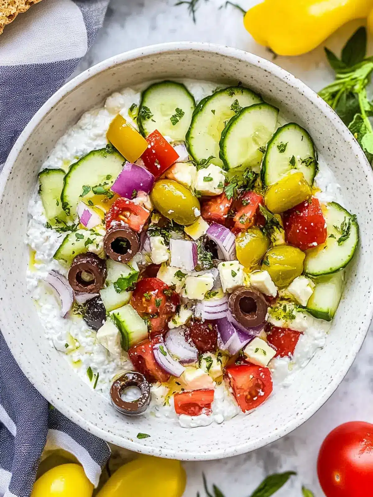 Greek Whipped Cottage Cheese Dip: Creamy, Fresh, and Flavorful 5 Greek Whipped Cottage Cheese Dip