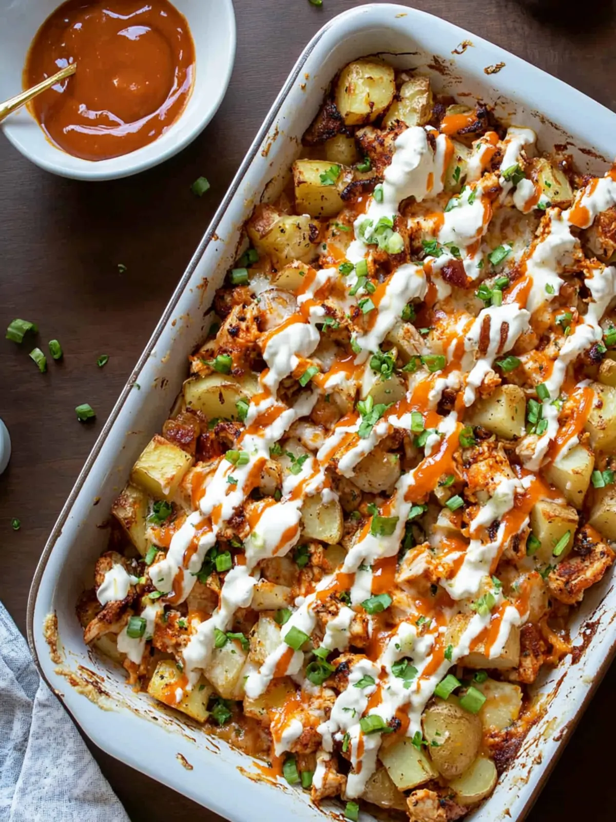 Buffalo Chicken Roasted Potato Bake: Ultimate Comfort Food Bliss 4 Buffalo Chicken Roasted Potato Bake