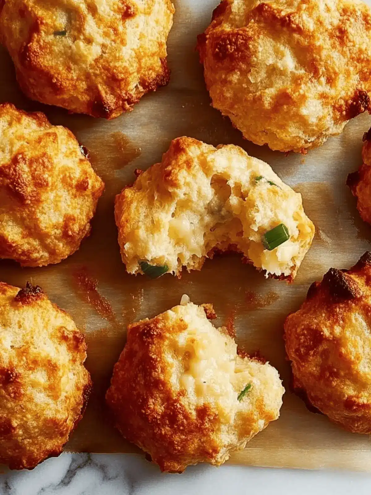 Savory Scallion and Cheddar Cathead Biscuits You’ll Love 3 Scallion and Cheddar Cathead Biscuits