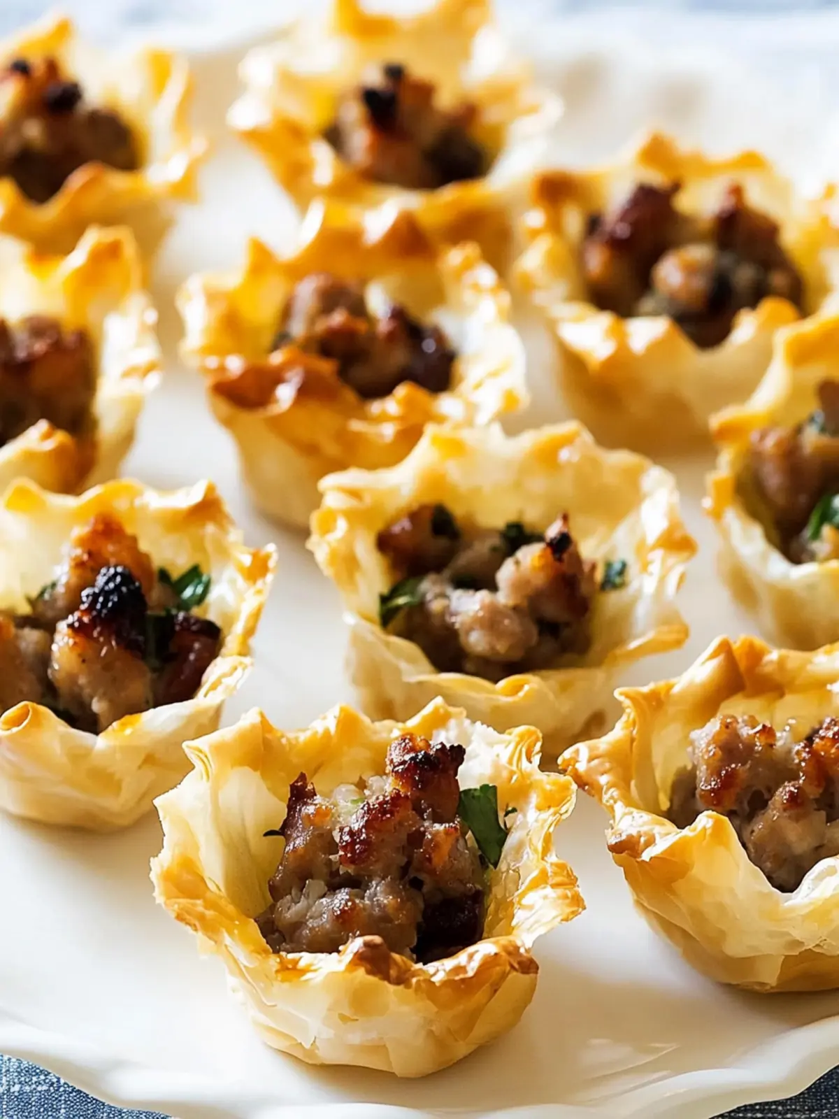 Sausage Ranch Phyllo Cups: A Flavorful Snack Delight 4 Sausage Ranch Phyllo Cups
