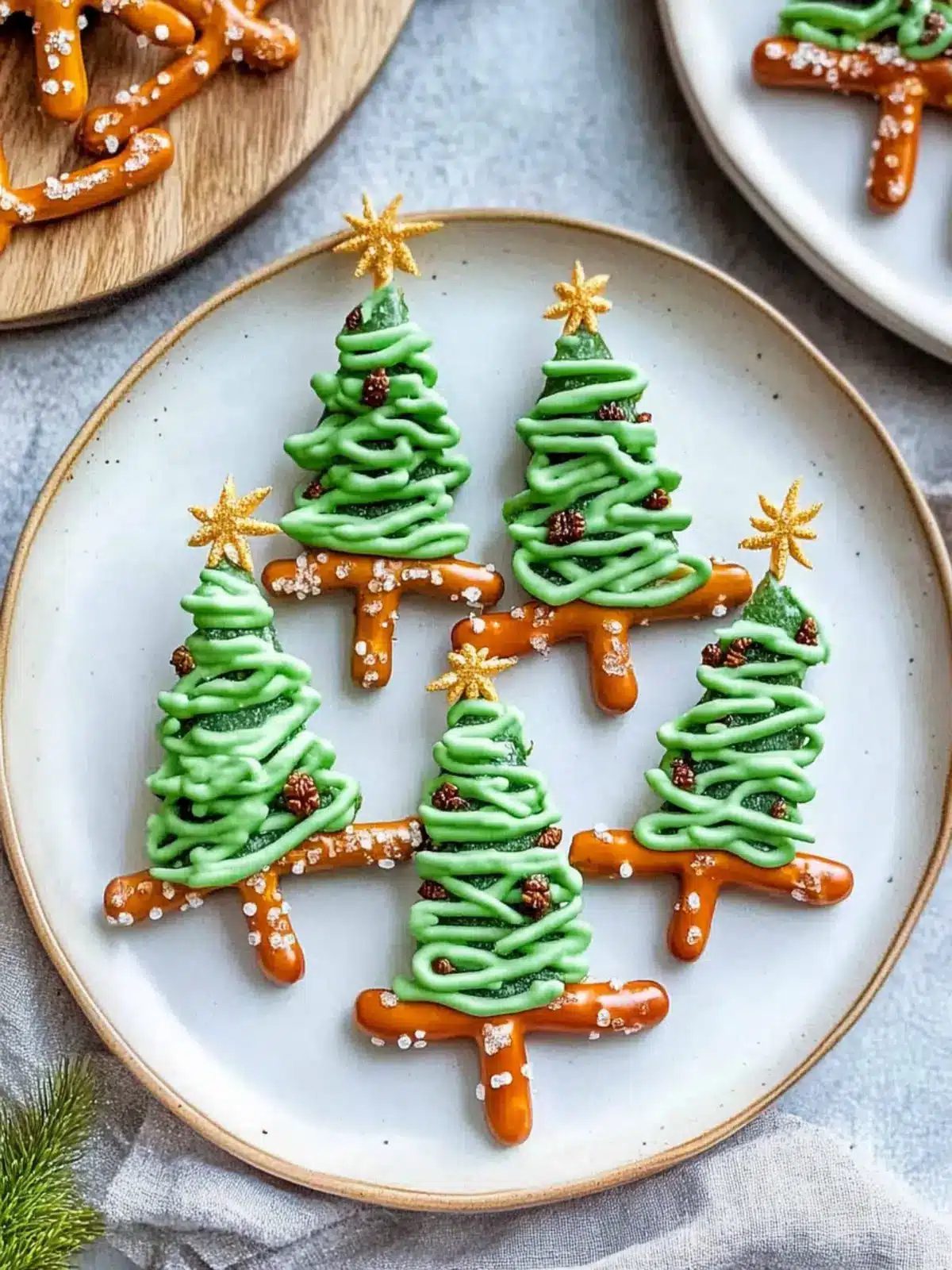 Delightful Pretzel Christmas Trees for Festive Fun 3 Pretzel Christmas Trees