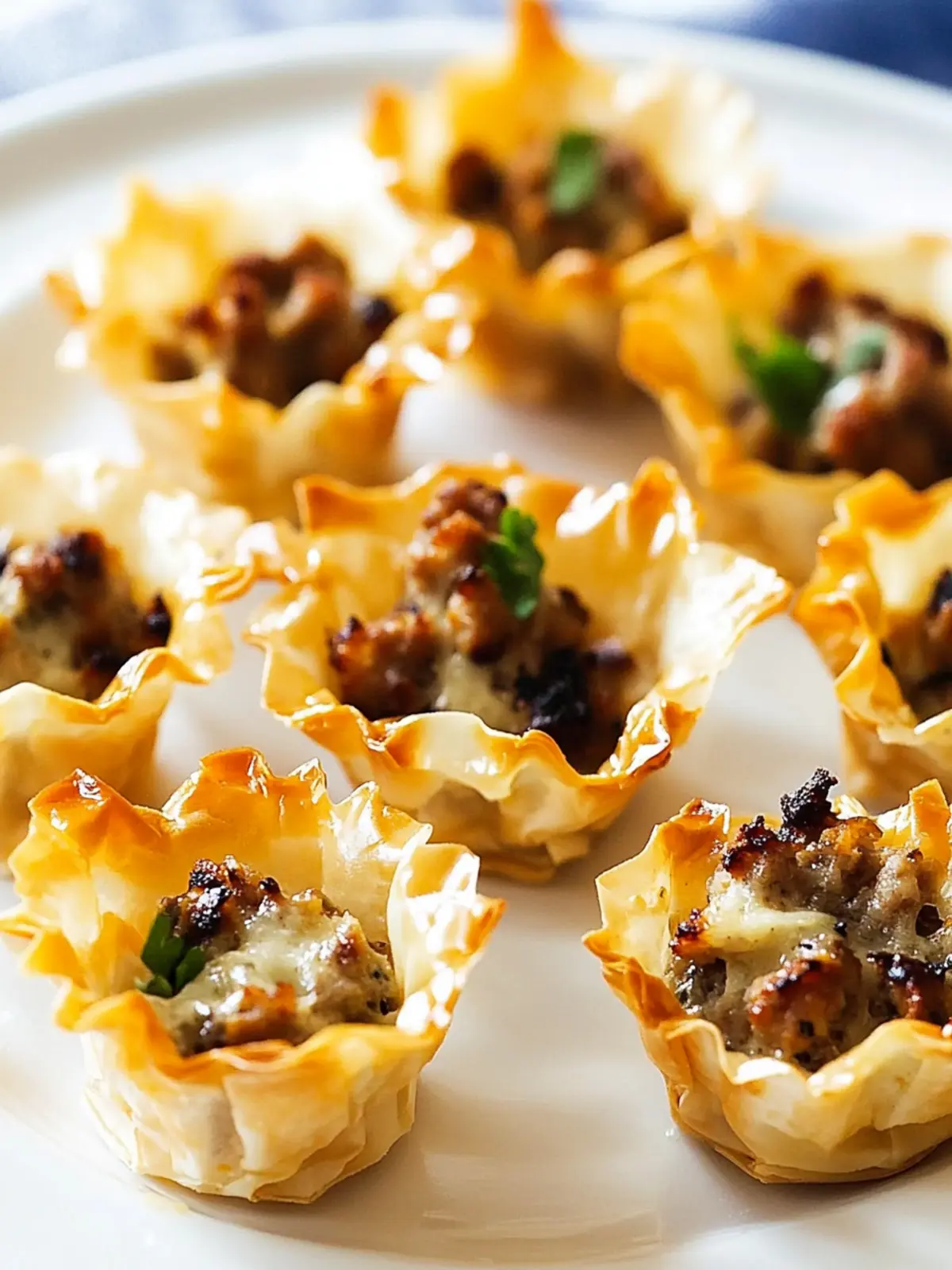 Sausage Ranch Phyllo Cups: A Flavorful Snack Delight 3 Sausage Ranch Phyllo Cups