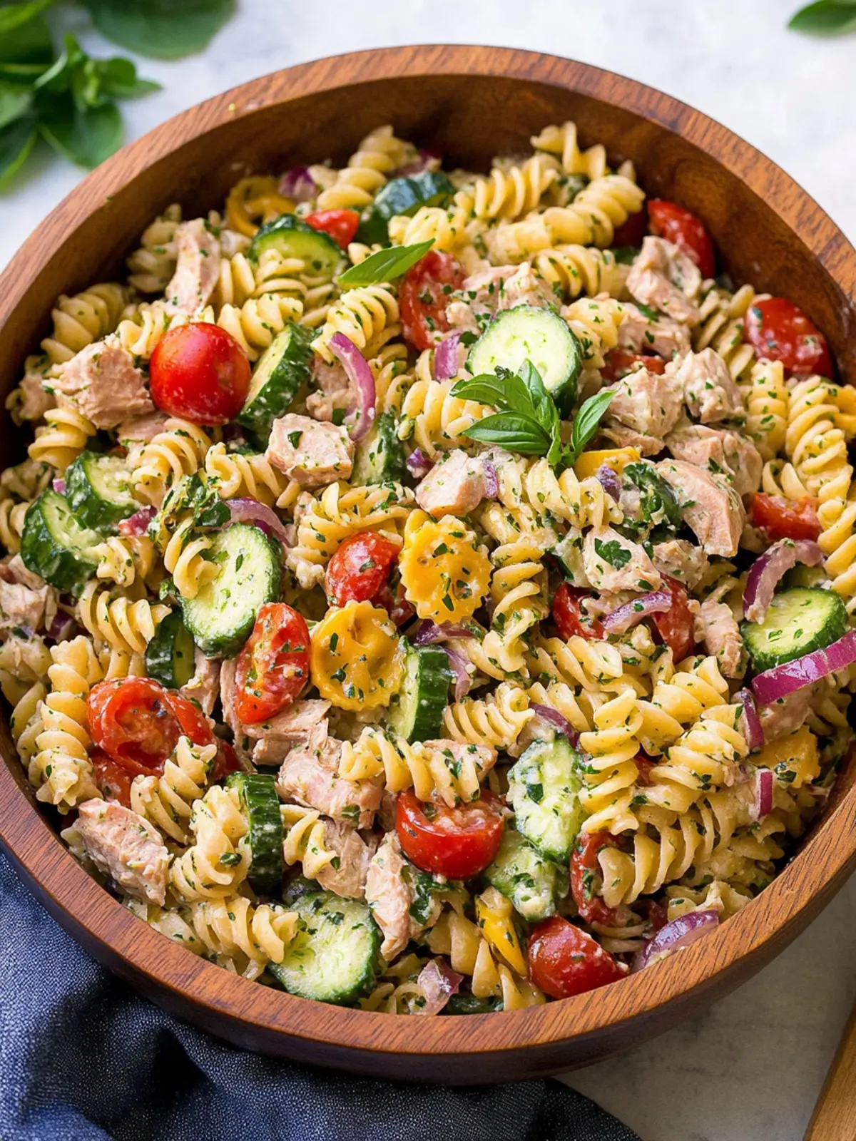 Tuna Pasta Salad with Zesty Lemon-Dill Twist for a Healthy Bite 2 Tuna Pasta Salad