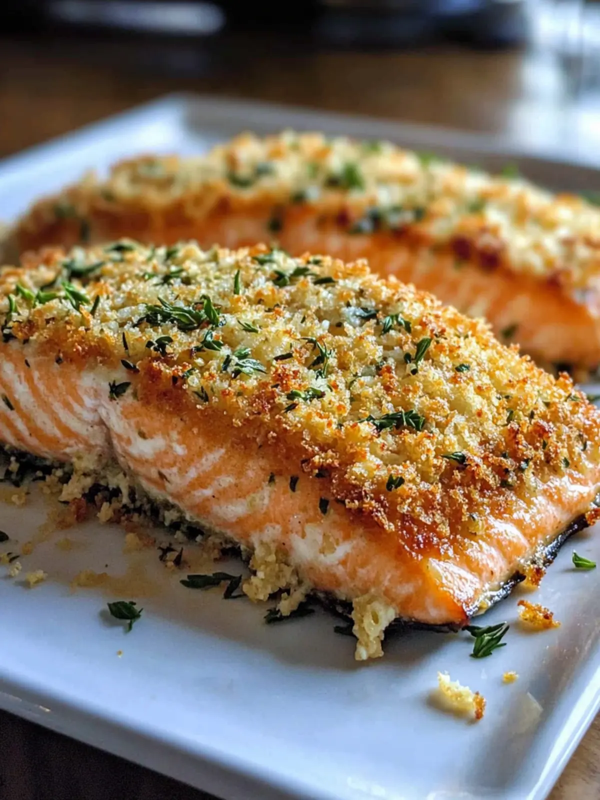 Crispy Parmesan Crusted Baked Salmon: A Healthy Dinner Triumph 2 Crispy Parmesan Crusted Baked Salmon: 1 amazing dish
