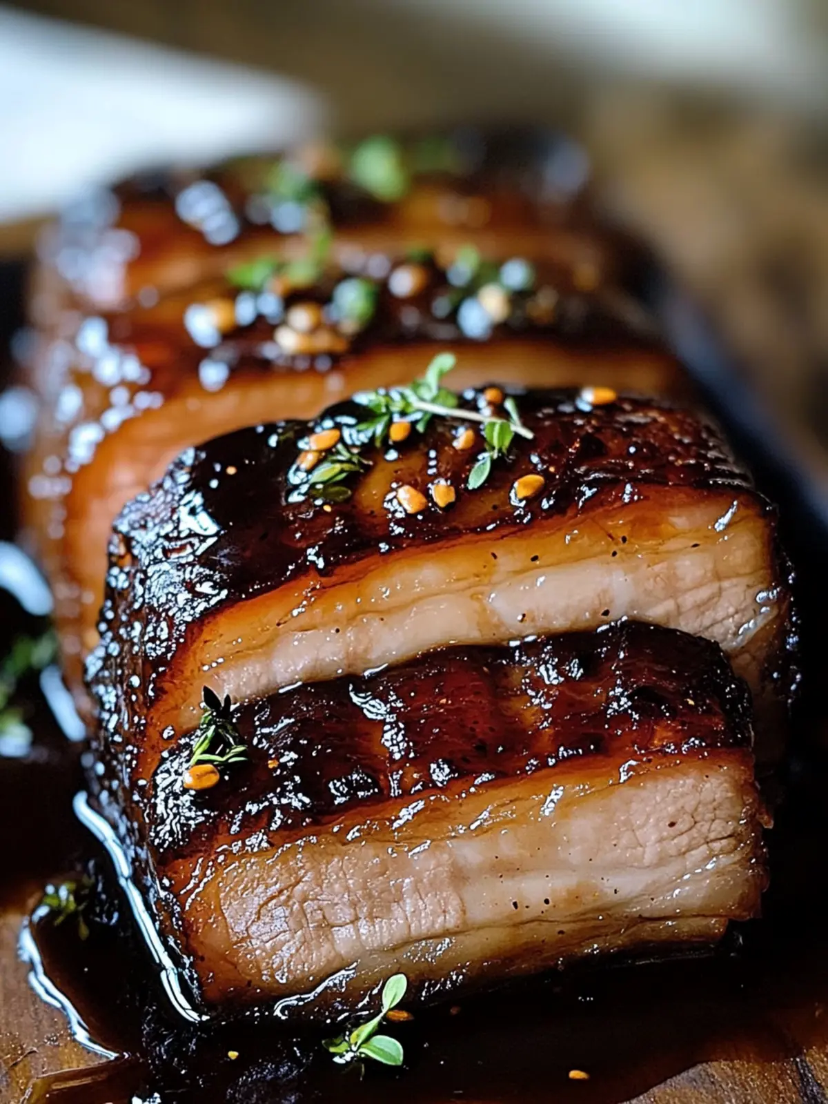 Melt-in-Your-Mouth Slow Cooker Pork Belly with Honey Balsamic Glaze 5 Slow Cooker Pork Belly with Honey Balsamic Glaze