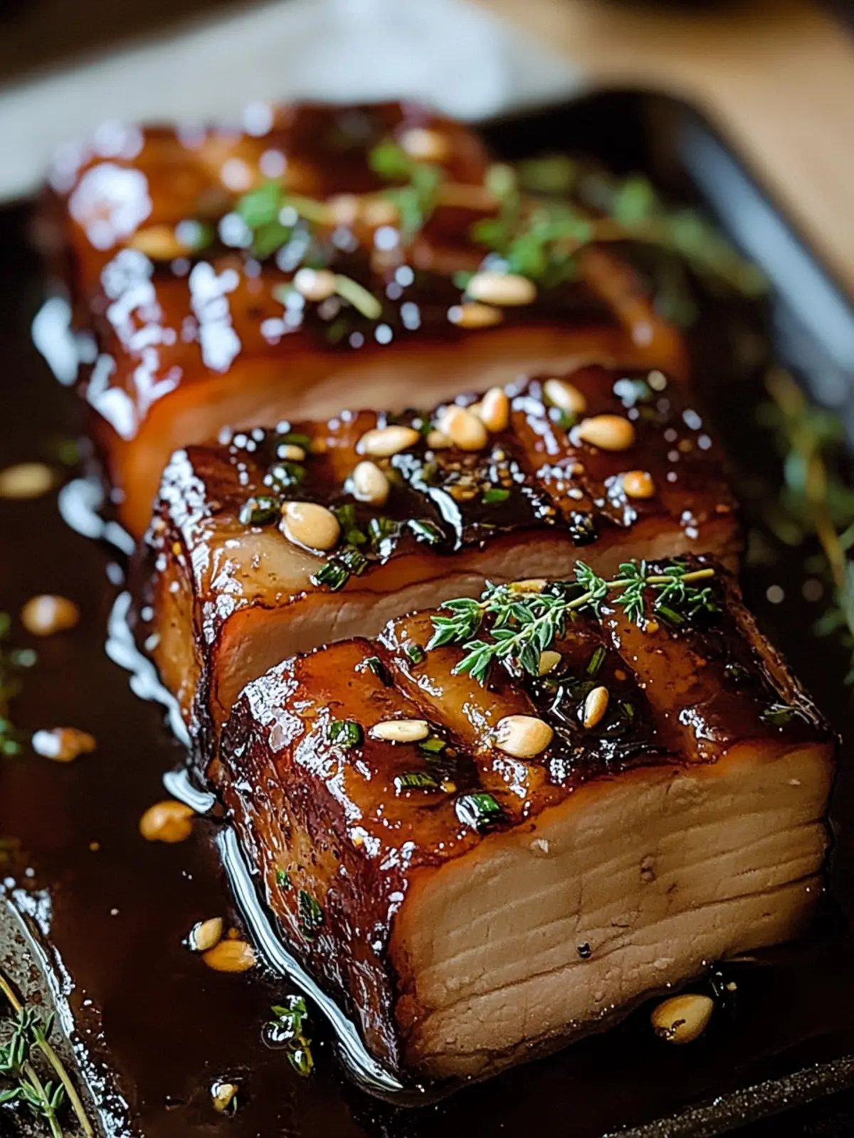 Melt-in-Your-Mouth Slow Cooker Pork Belly with Honey Balsamic Glaze 3 Slow Cooker Pork Belly with Honey Balsamic Glaze
