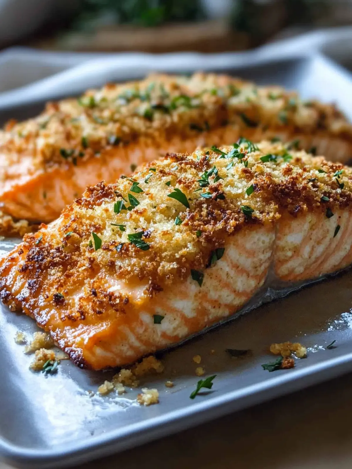 Crispy Parmesan Crusted Baked Salmon: A Healthy Dinner Triumph 3 Crispy Parmesan Crusted Baked Salmon: 1 amazing dish