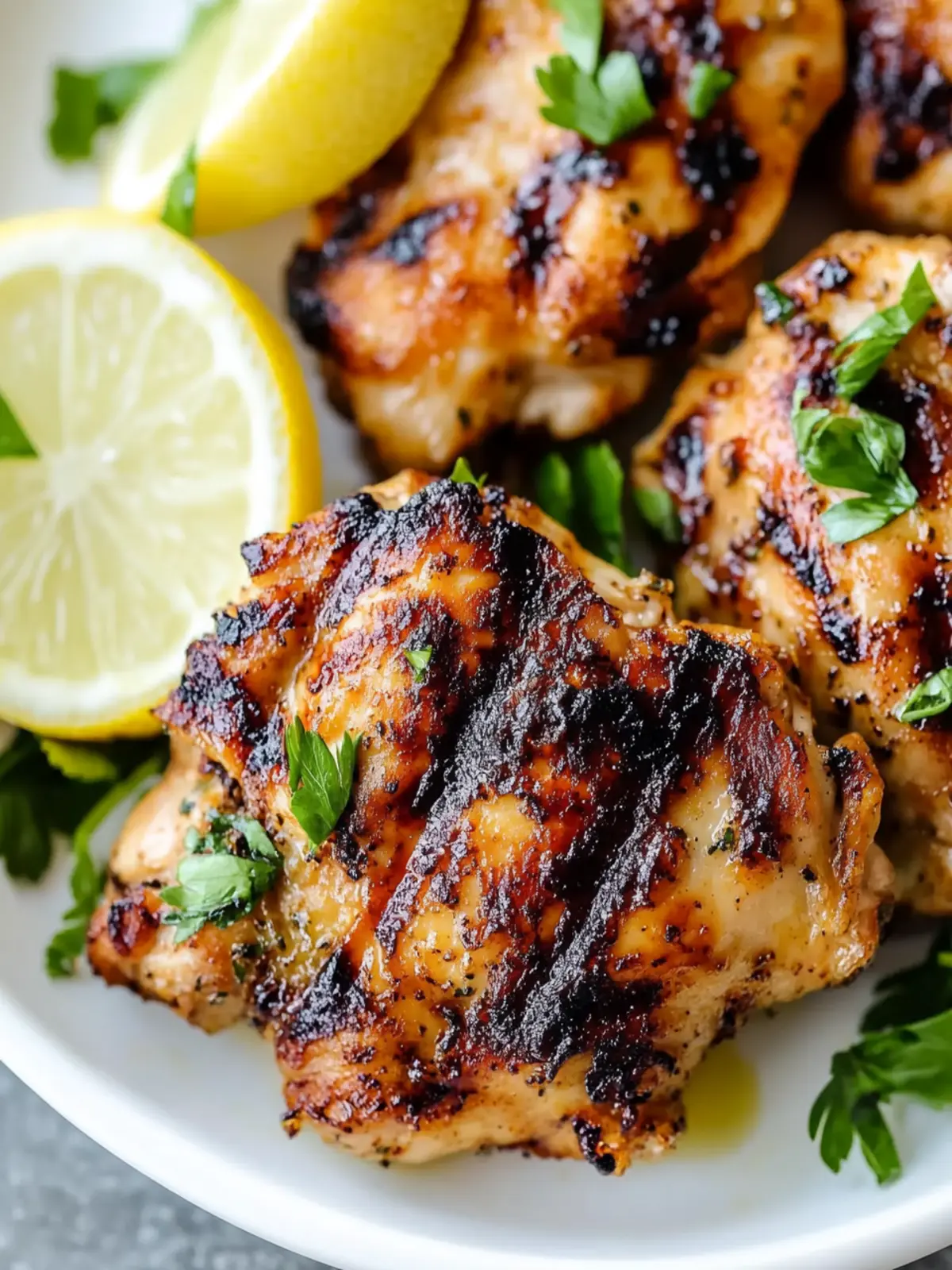 Savory Grilled Chicken Thighs with Herb Marinade Delight 5 Grilled Chicken Thighs