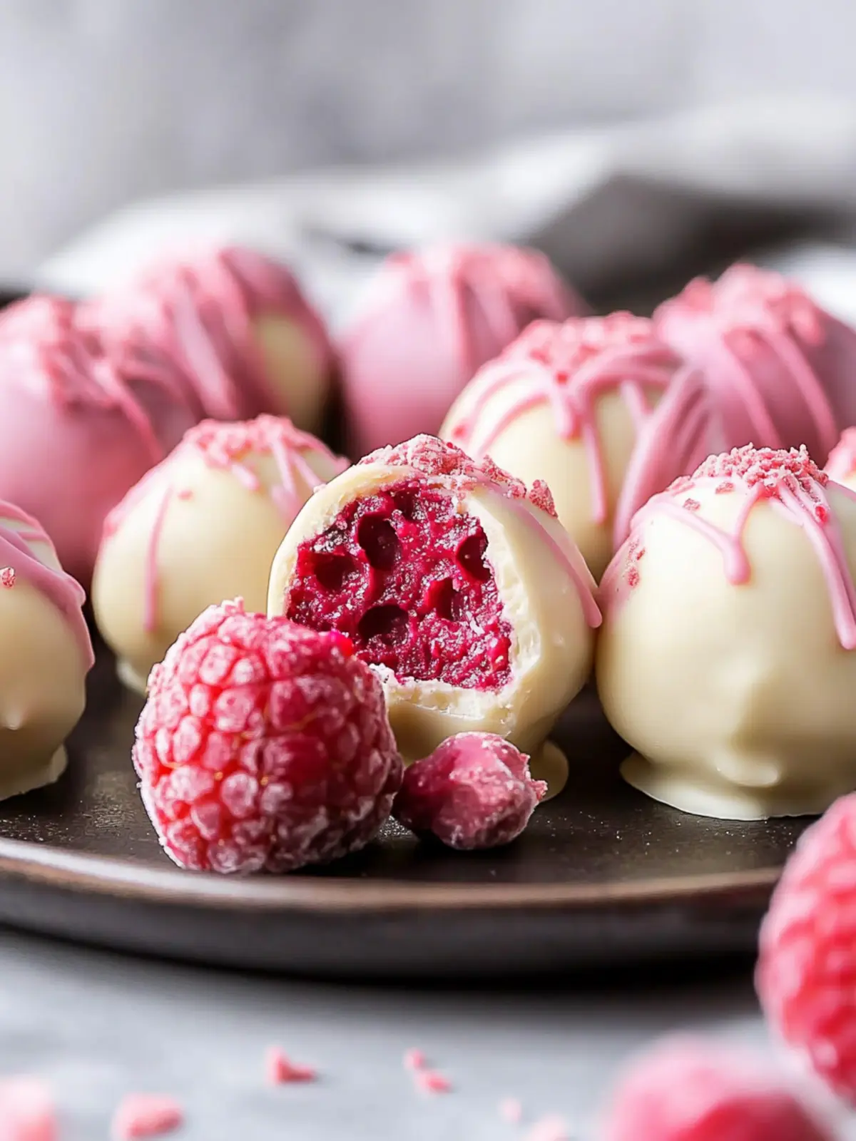 Delicious White Chocolate Raspberry Truffles Recipe for Two 5 White Chocolate Raspberry Truffles Recipe- Valentine’s Day desserts for two