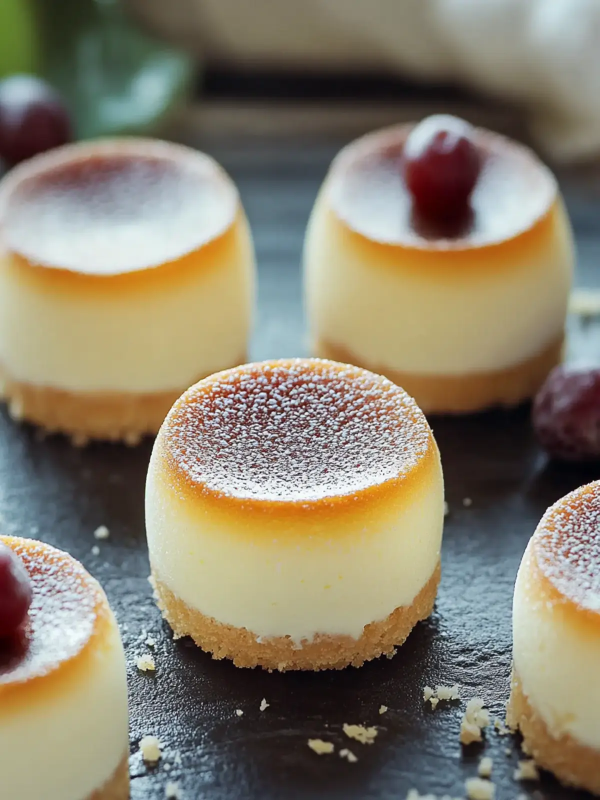 Quick Mini Japanese Cheesecakes