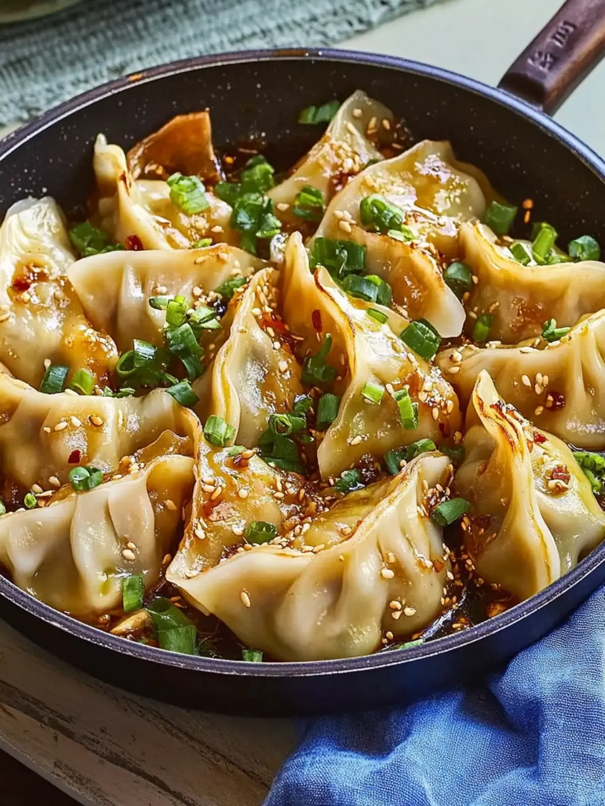 One Pan Dumpling Dinner