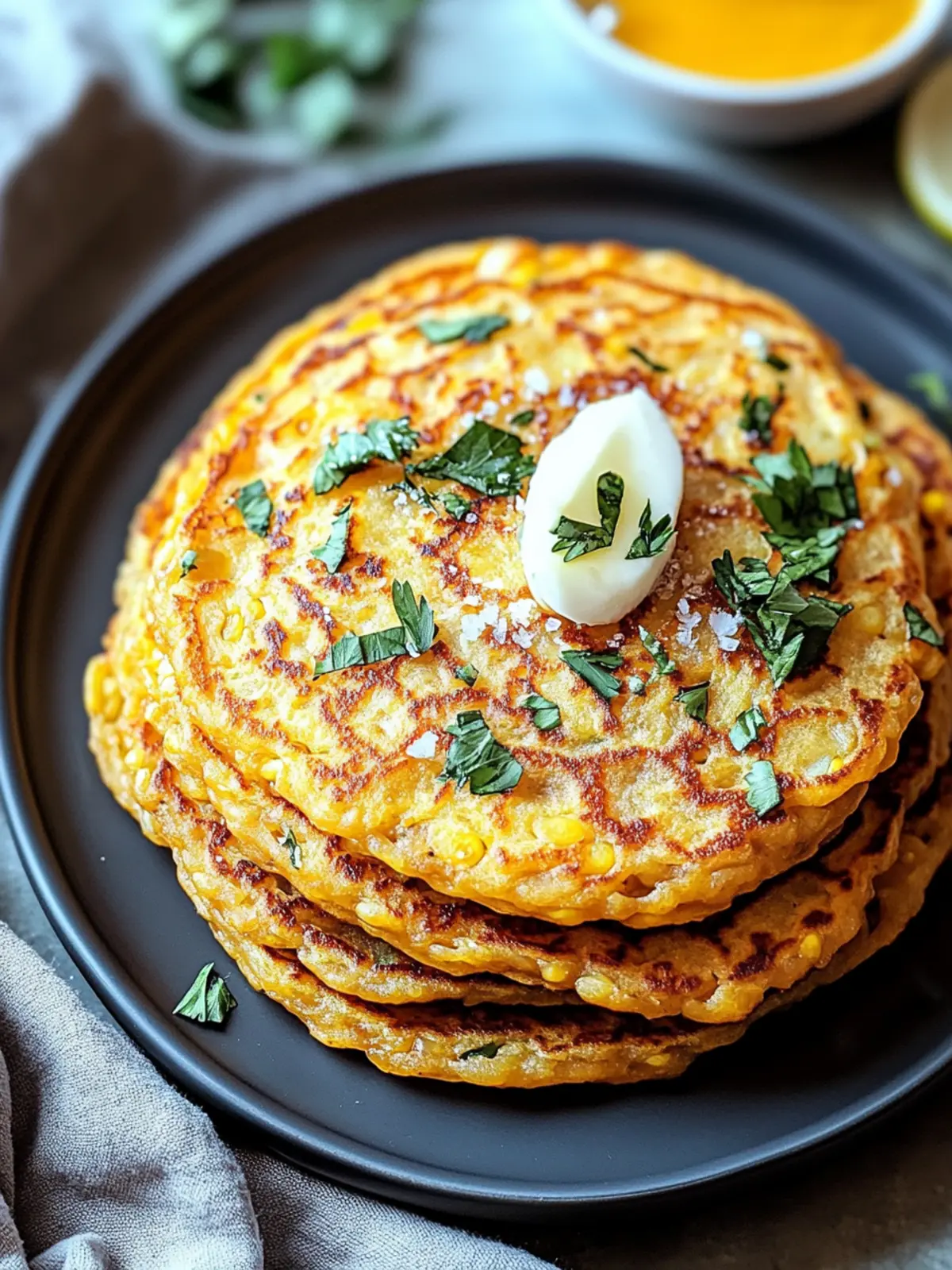 Savory Red Lentil Pancakes: Healthy, Flavorful, and Easy 2 Savory Red Lentil Pancakes