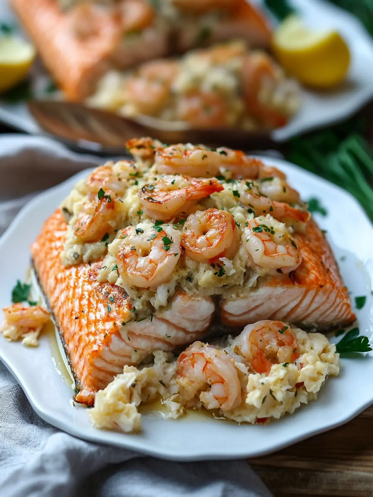 Crab Shrimp Stuffed Salmon The Ultimate Seafood Luxury