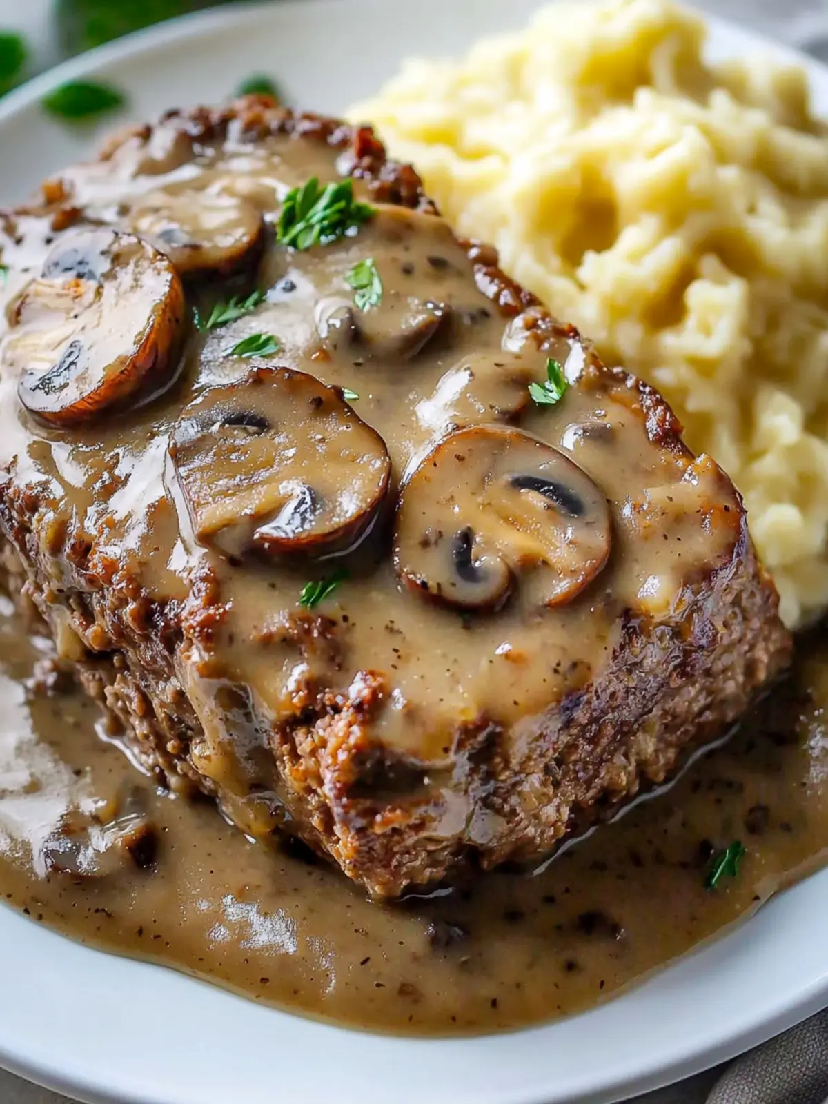 Savory Meatloaf with Mushroom Gravy for Cozy Family Dinners 5 Meatloaf with Mushroom Gravy