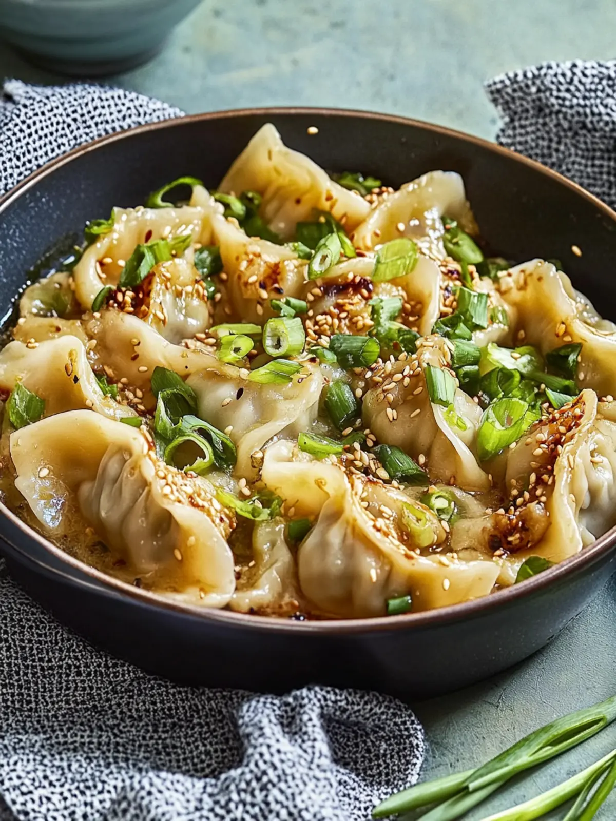 One Pan Dumpling Dinner
