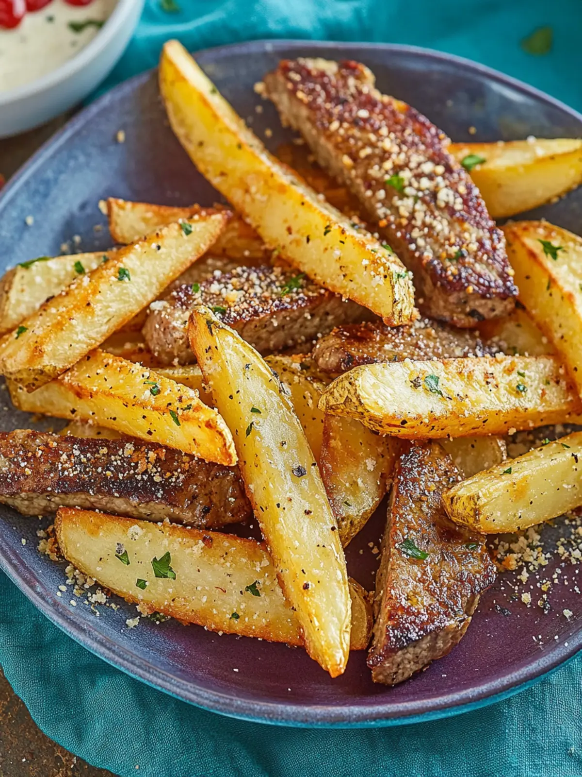 Crispy Air Fryer Parmesan Steak Fries: Kid-Friendly Delight 5 Air Fryer Parmesan Steak Fries- Kid-friendly Valentine’s Day treats