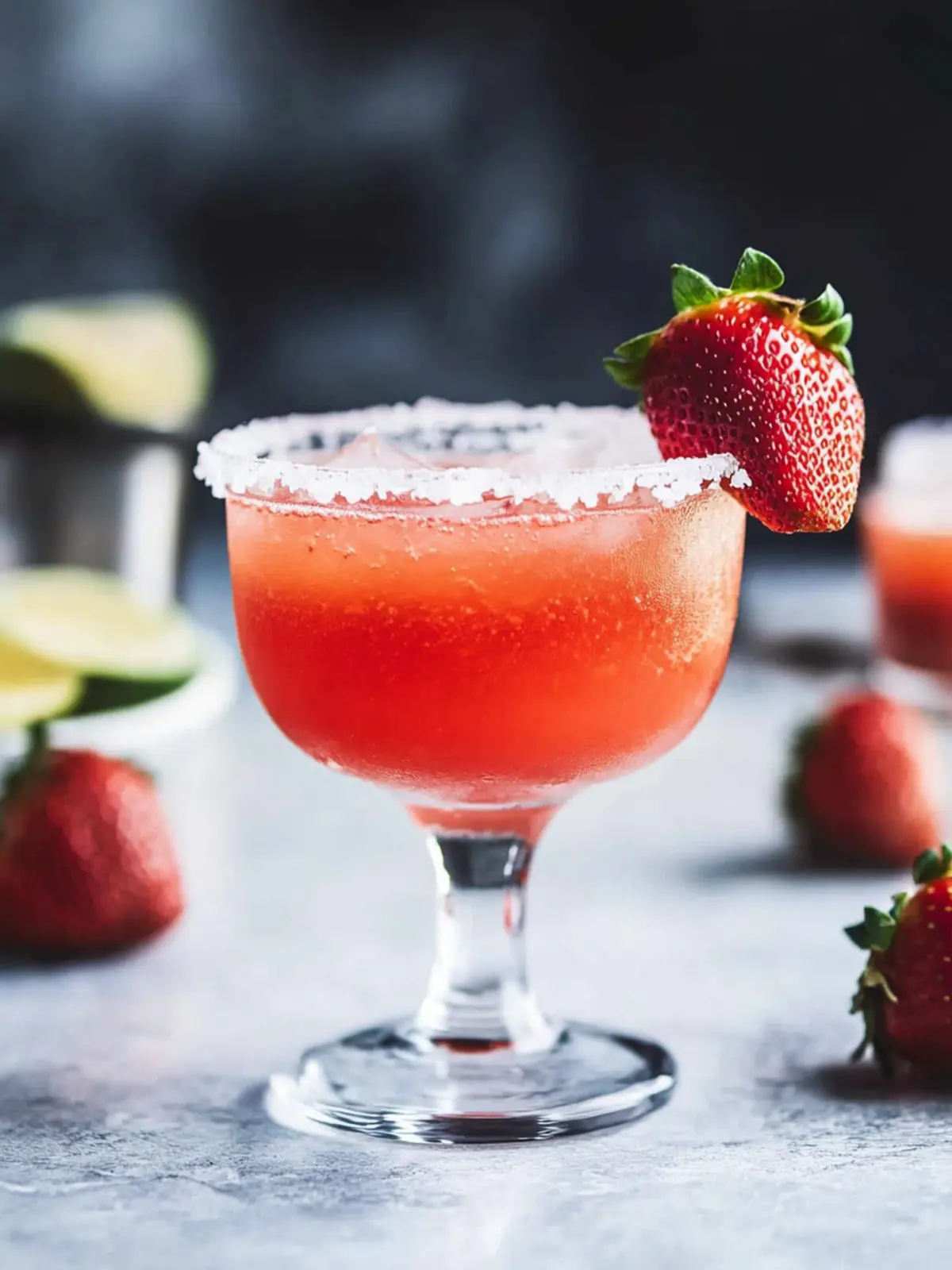 Refreshing Strawberry Margarita - Perfect Berry Cocktail for Valentine’s Day 2 Strawberry Margarita- Berry cocktail recipes for valentine's day