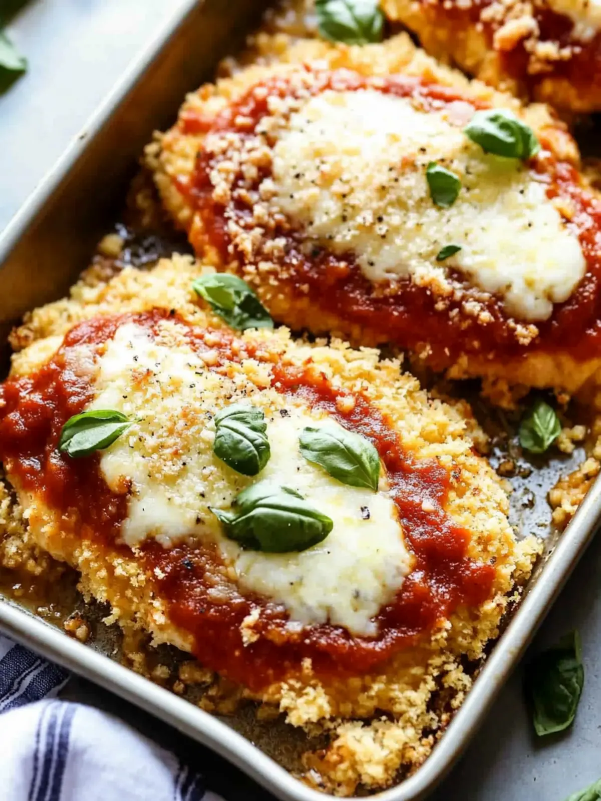 Oven Baked Chicken Parmesan- Date night dinner recipes