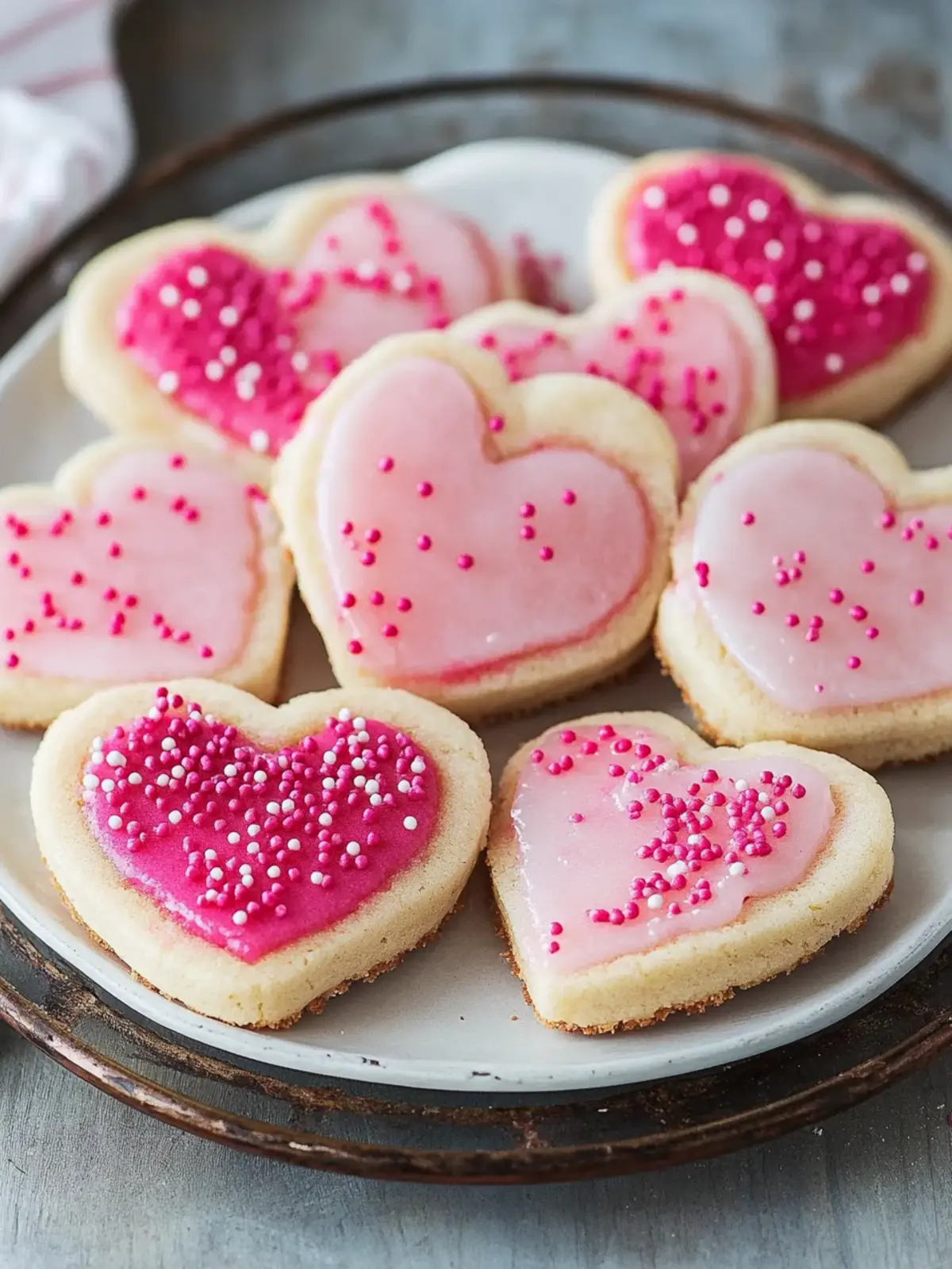 Valentine's Day Slice-and-Bake Heart Cookies