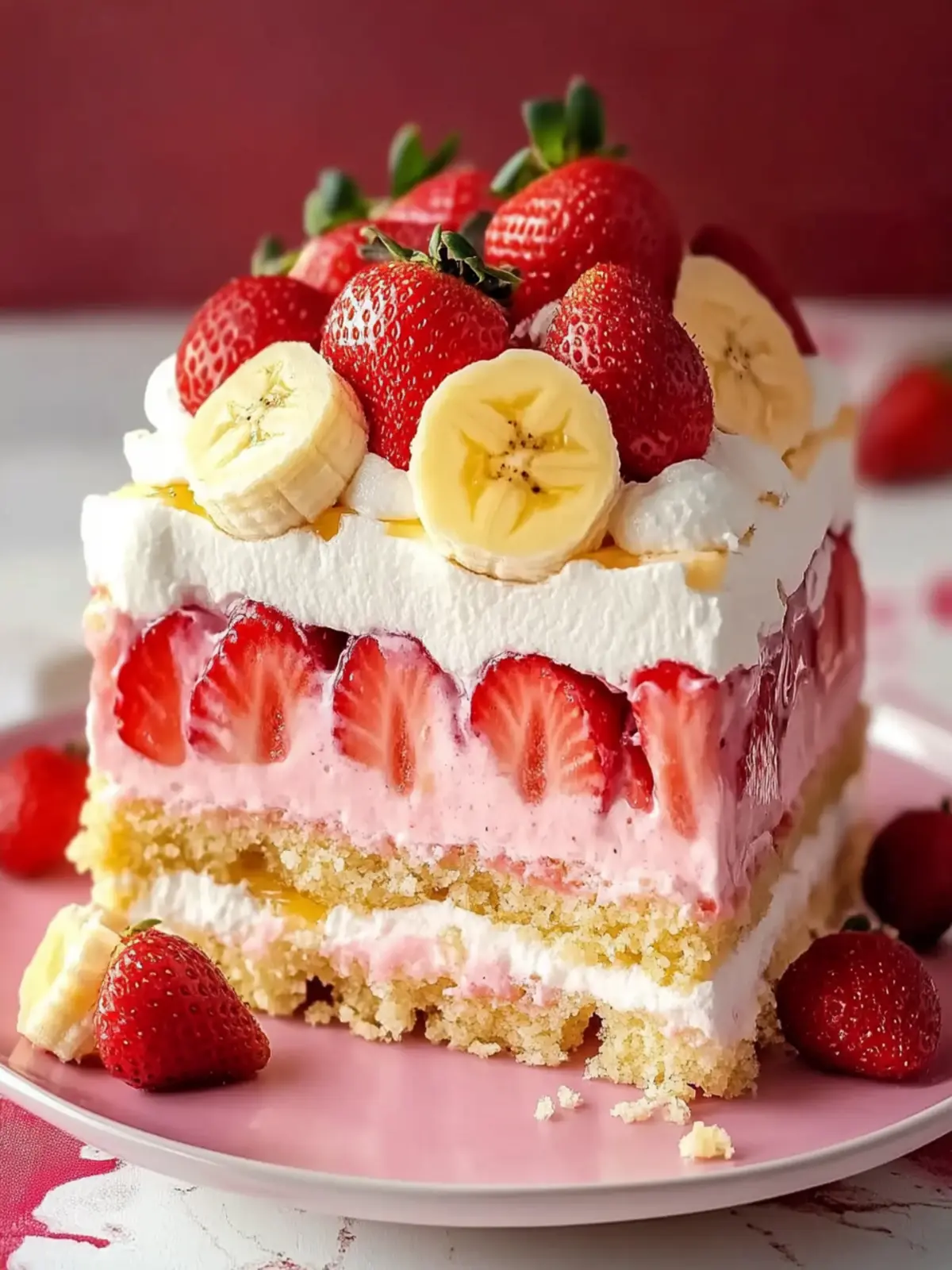 Half Strawberry Shortcake Half Banana Pudding Cake Recipe Delight 3 Half Strawberry Shortcake Half Banana Pudding Cake Recipe