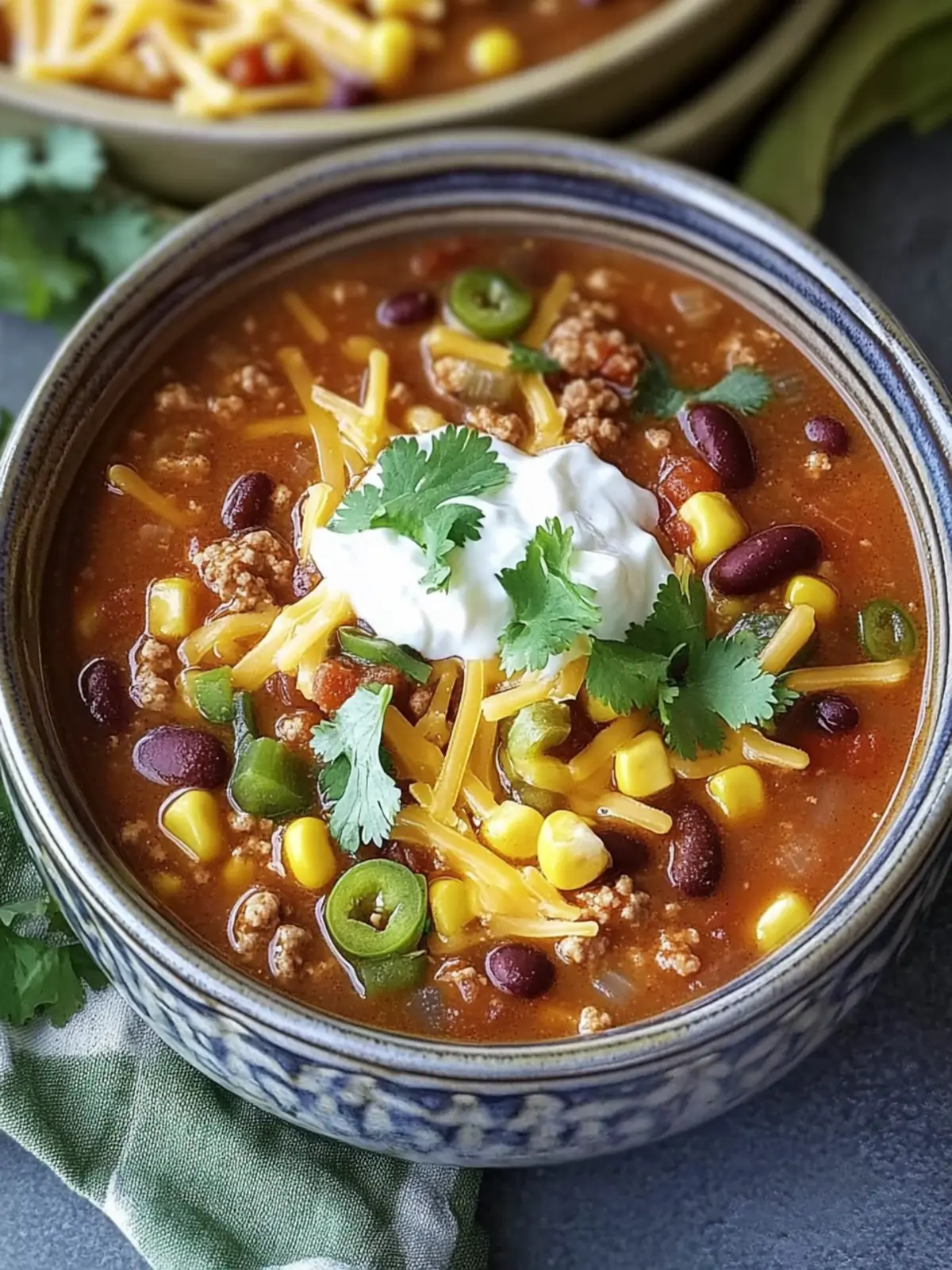 Hearty Taco Soup Ready in 20 Minutes with Lean Turkey! 5 Taco Soup
