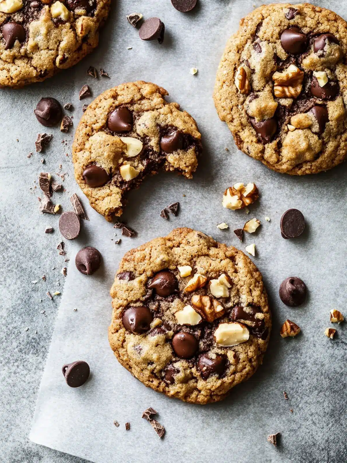 Chocolate Chip Walnut Cookies