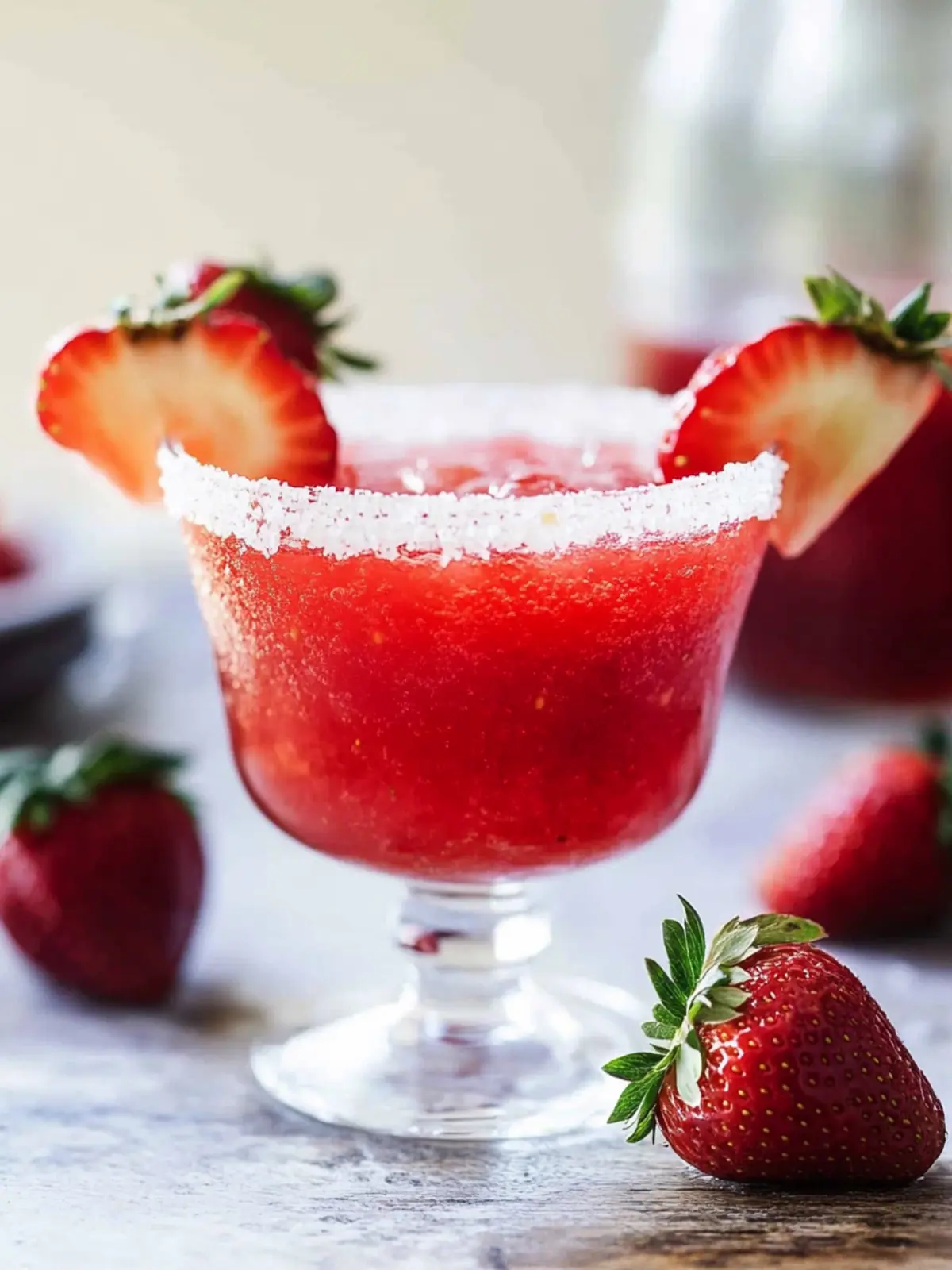 Refreshing Strawberry Margarita - Perfect Berry Cocktail for Valentine’s Day 5 Strawberry Margarita- Berry cocktail recipes for valentine's day