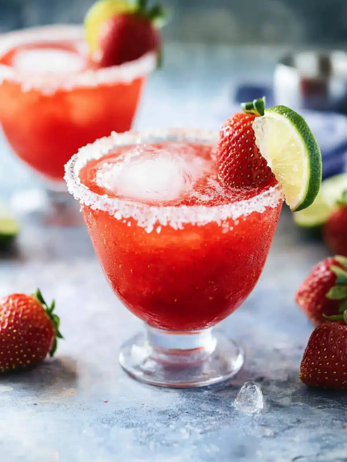 Refreshing Strawberry Margarita - Perfect Berry Cocktail for Valentine’s Day 4 Strawberry Margarita- Berry cocktail recipes for valentine's day