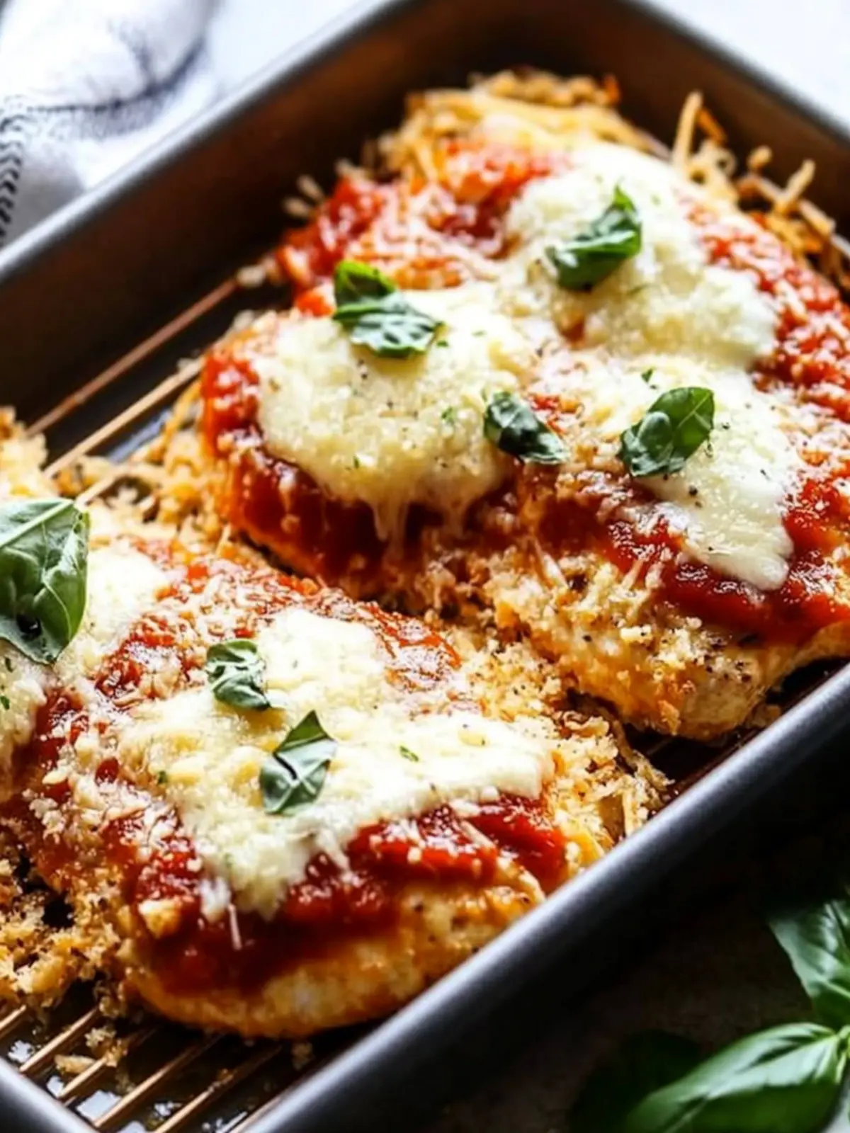 Oven Baked Chicken Parmesan- Date night dinner recipes