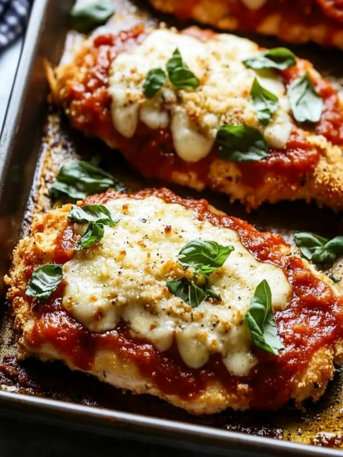 Oven Baked Chicken Parmesan- Date night dinner recipes