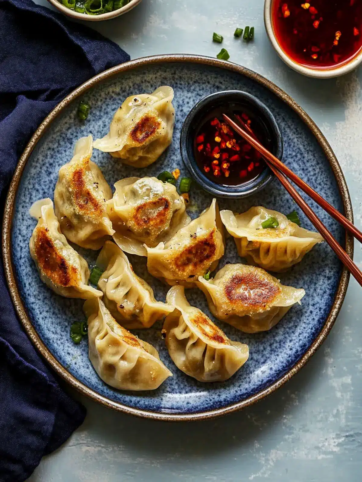 Dumplings With Chile Crisp