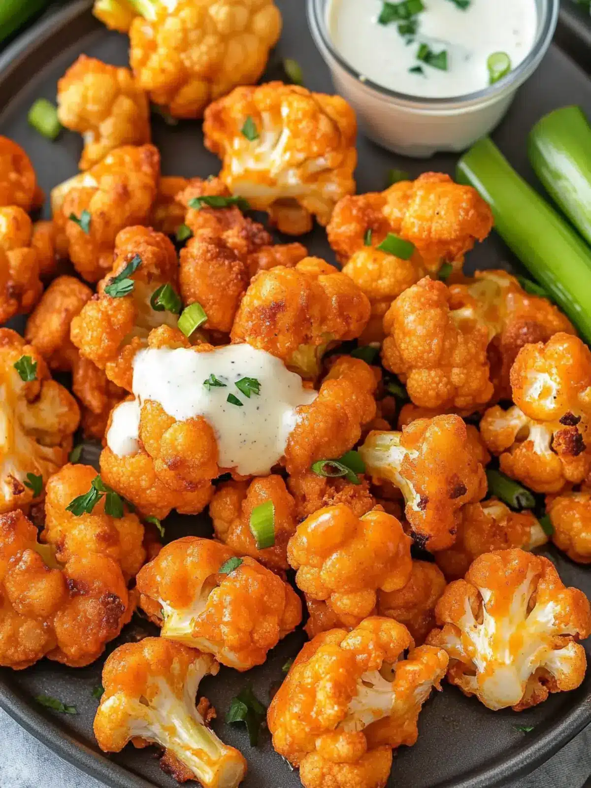 Air Fryer Buffalo Cauliflower Recipe
